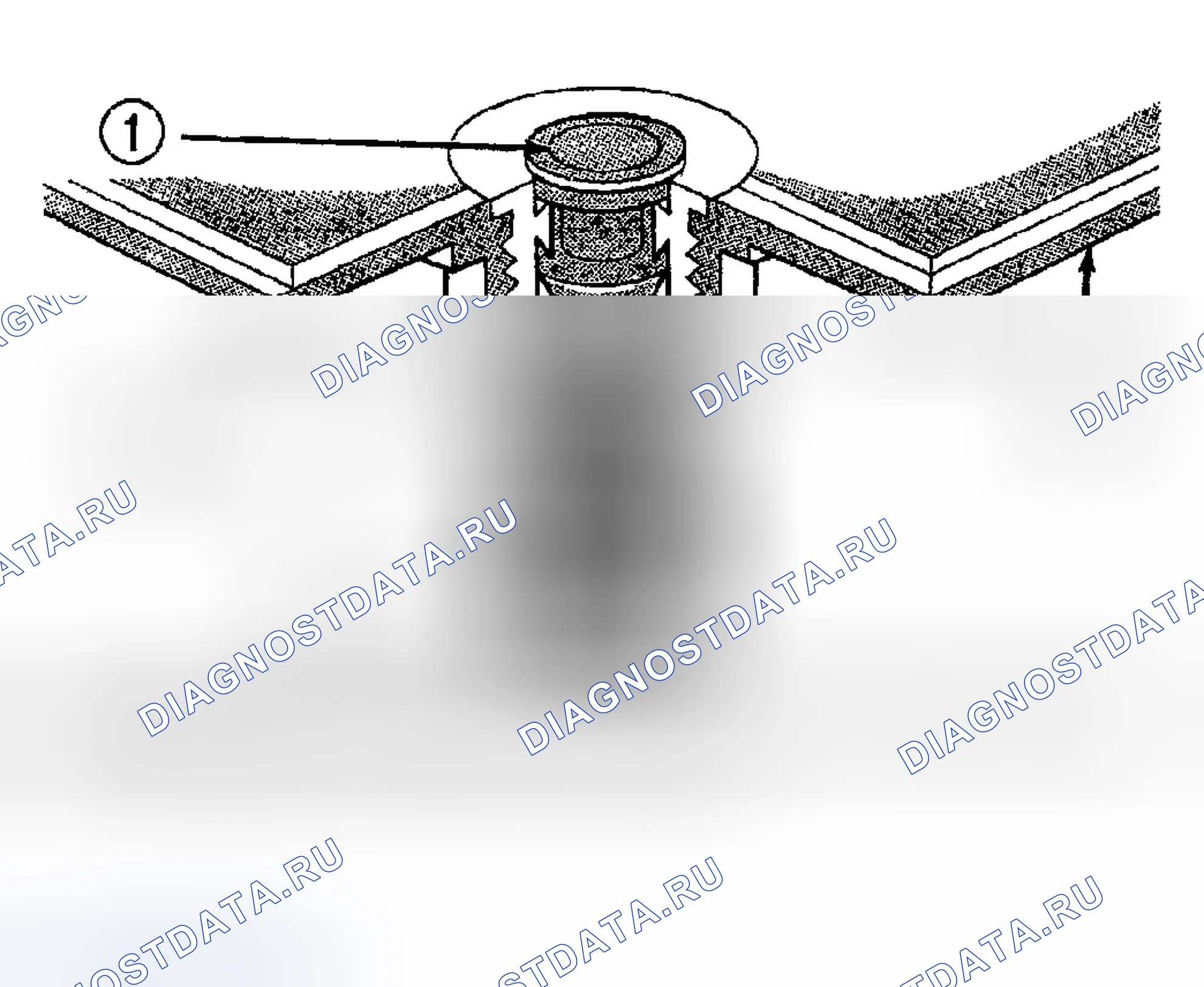 Рис. 12: СТАНДАРТНАЯ ПРОЦЕДУРА - ТЕСТ ВСТРОЕННОГО ИНДИКАТОРА. Dodge Pickup R1500 