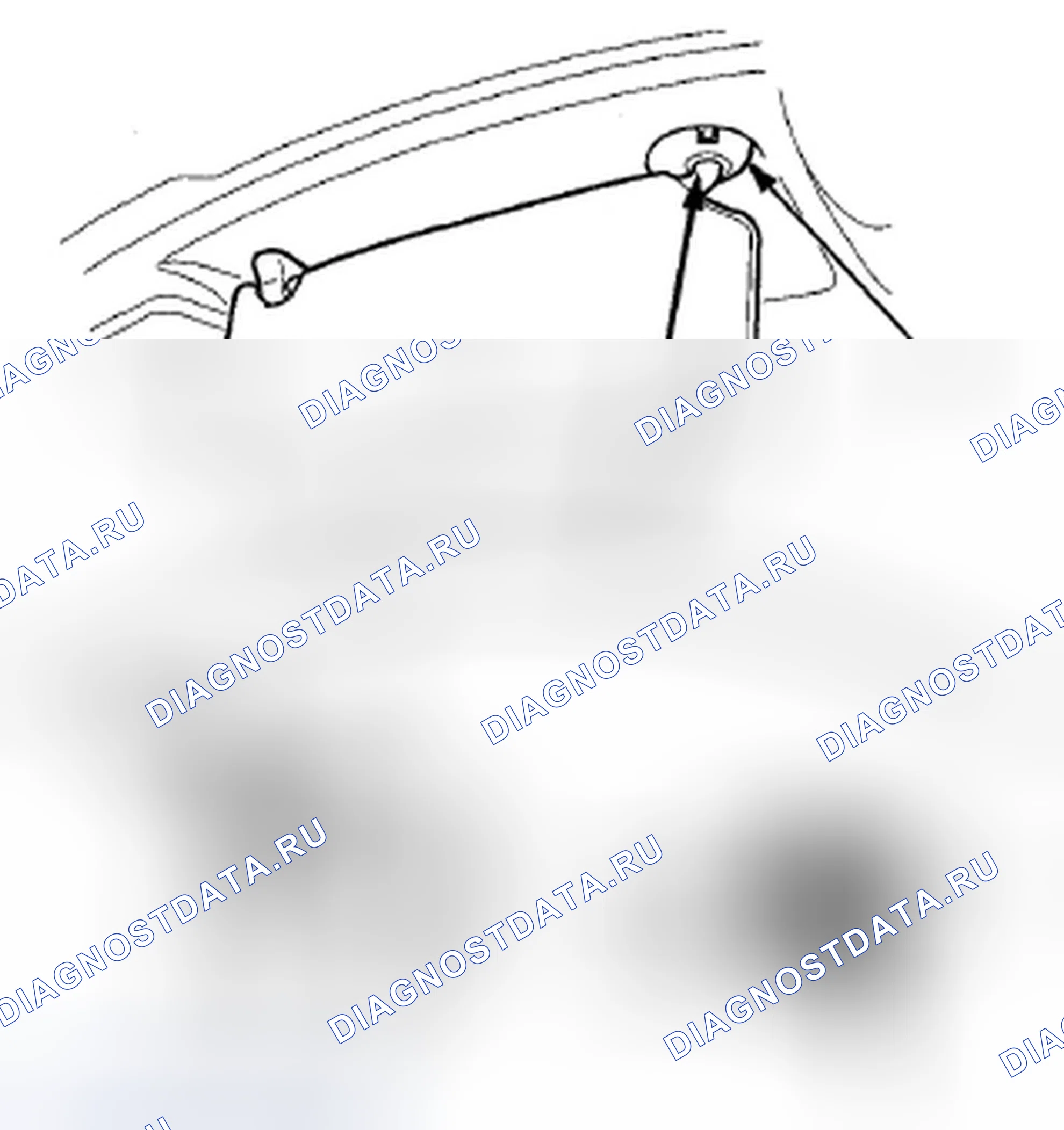 Рис. 38: Демонтаж/установка Sunvisor. Acura ZDX I