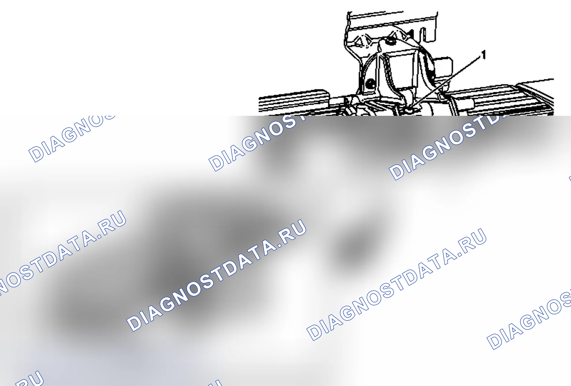 Рис. 27: Замена вспомогательного шагового двигателя (питание BRS). Chevrolet Tahoe III