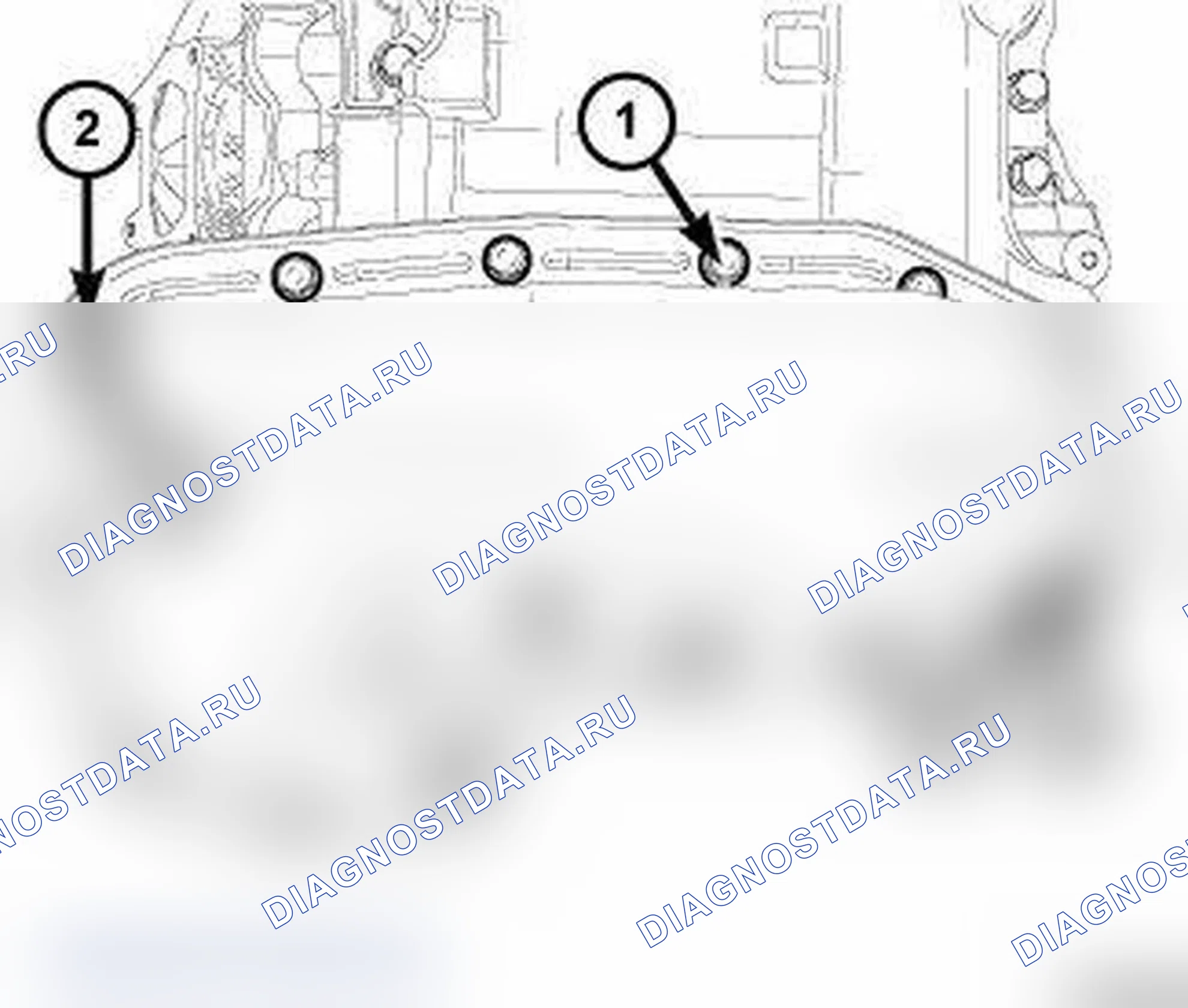 Рис. 314: НИЖНИЙ МАСЛЯНЫЙ ПОДДОН. Dodge Durango III