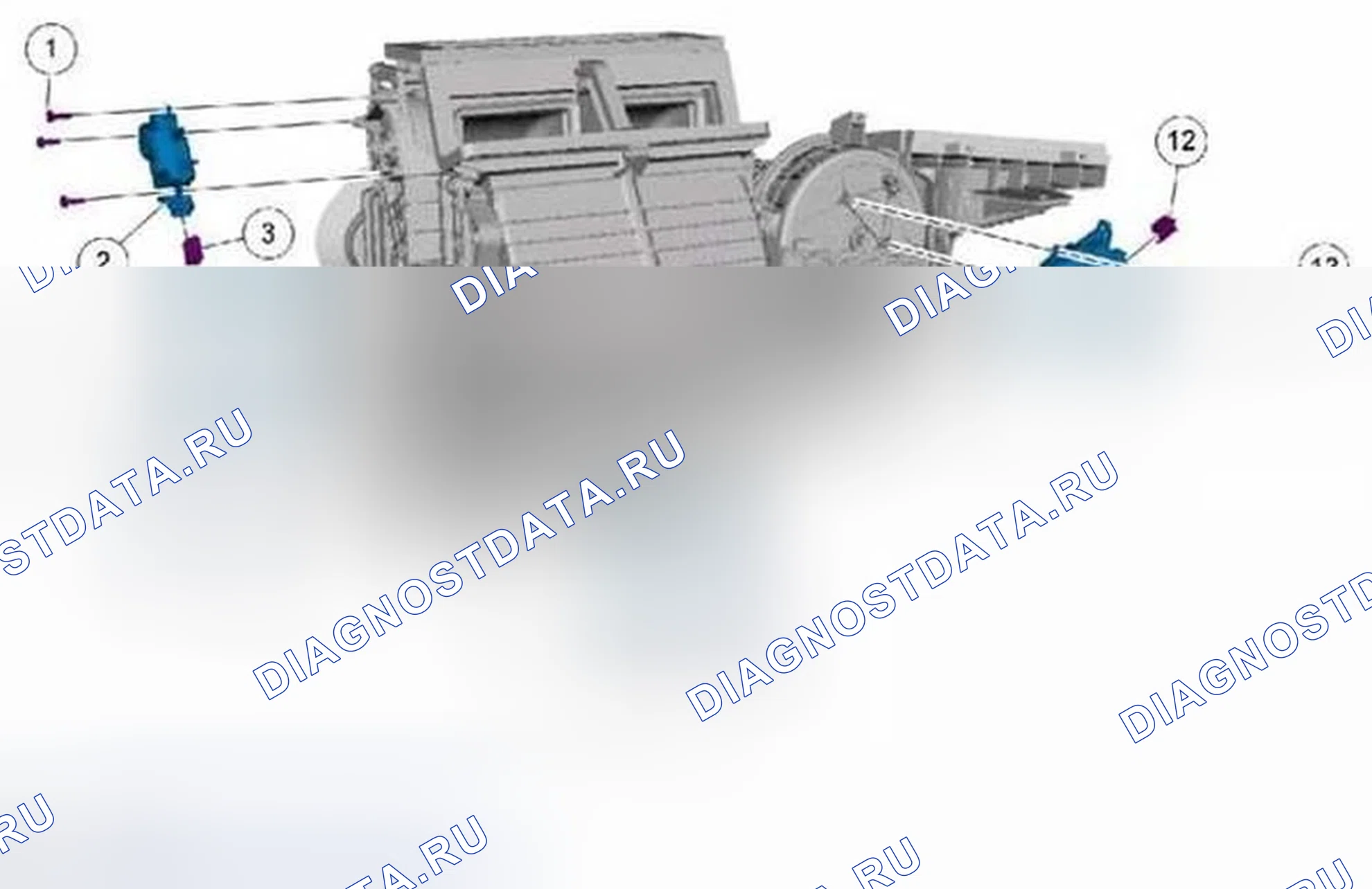 Рис. 196: Разнесенный вид. Ford Explorer V