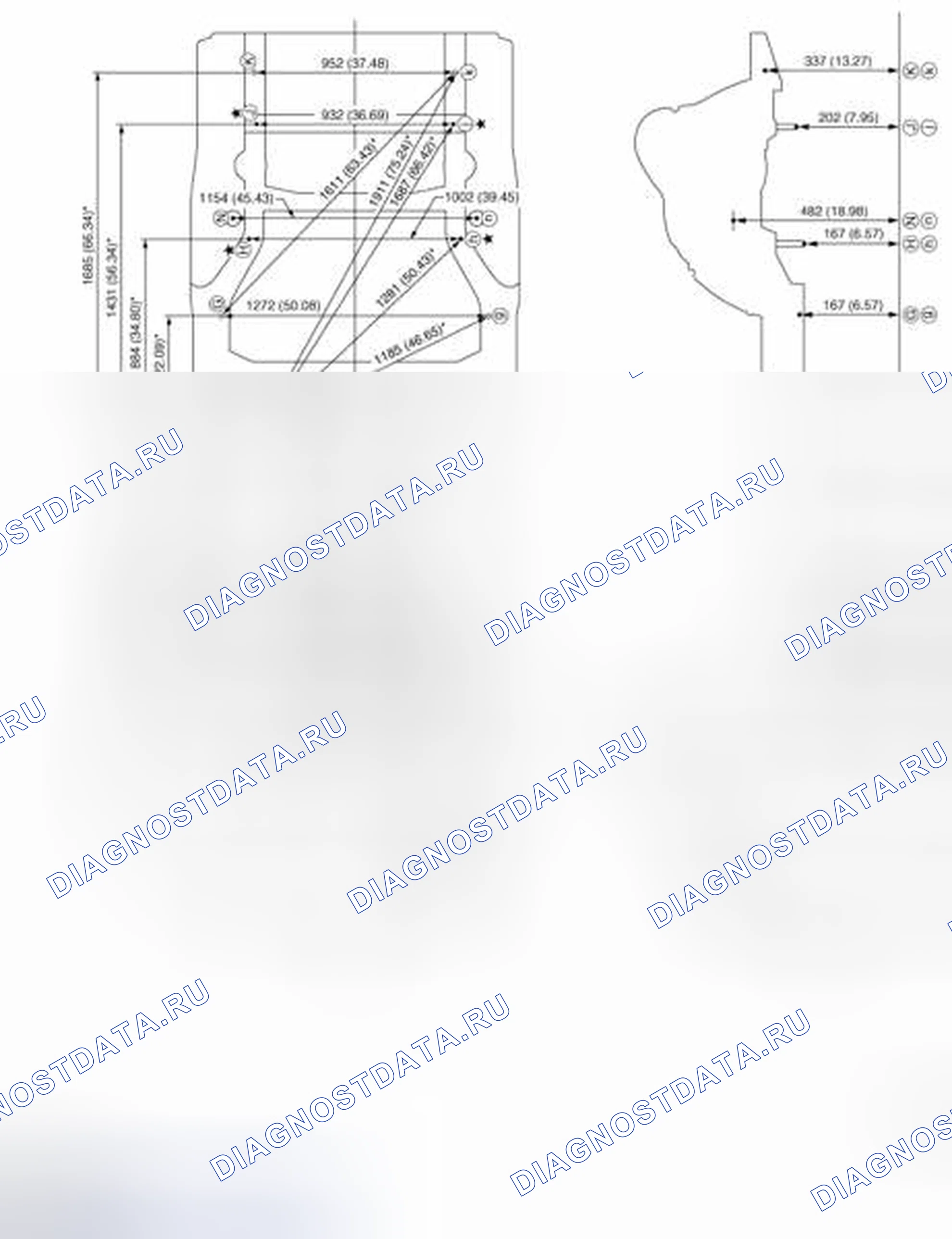 Рис. 285: ИЗМЕРЕНИЕ. Nissan Murano Z51 рестайлинг 2