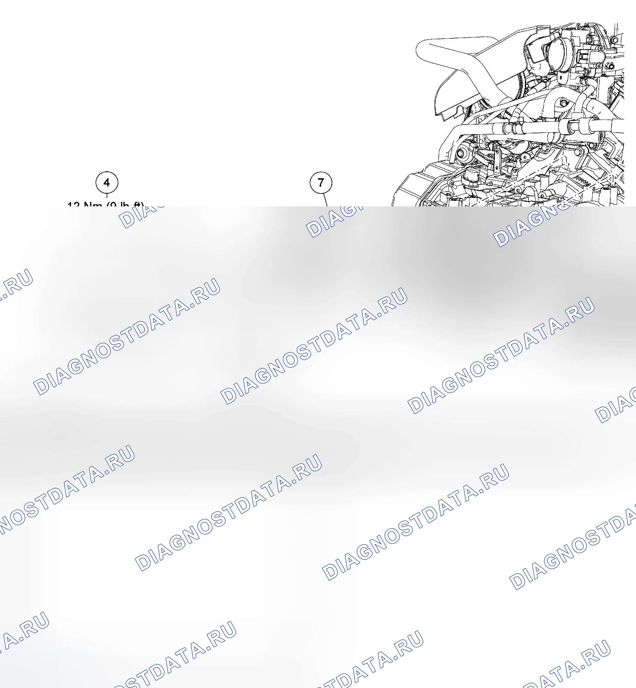 Рис. 1: Стартер - 3.0L. Ford Escape I рестайлинг