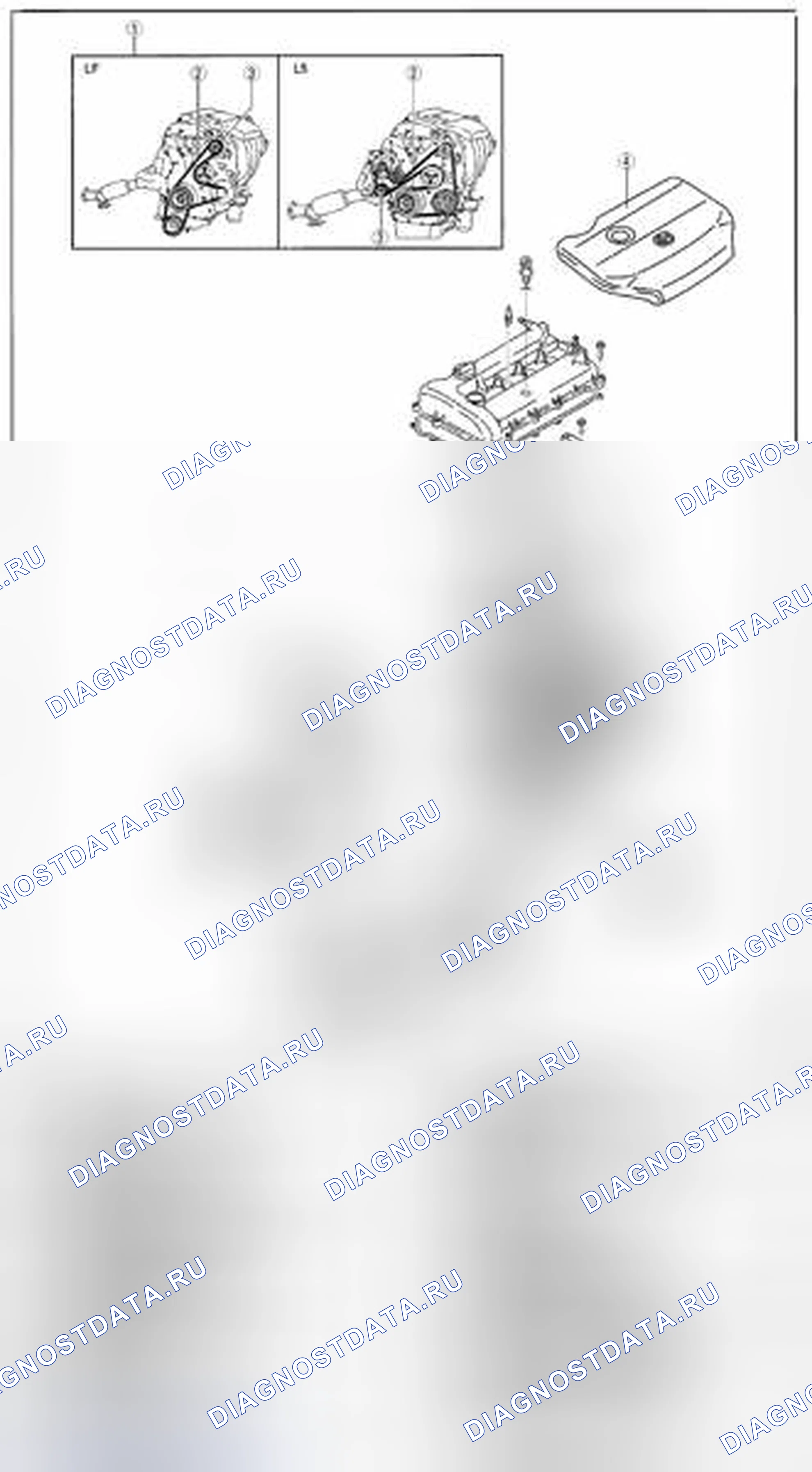Рис. 1: ИНДЕКС РАСПОЛОЖЕНИЯ ДВИГАТЕЛЯ [Lf, L5]. Honda CR-V IV рестайлинг