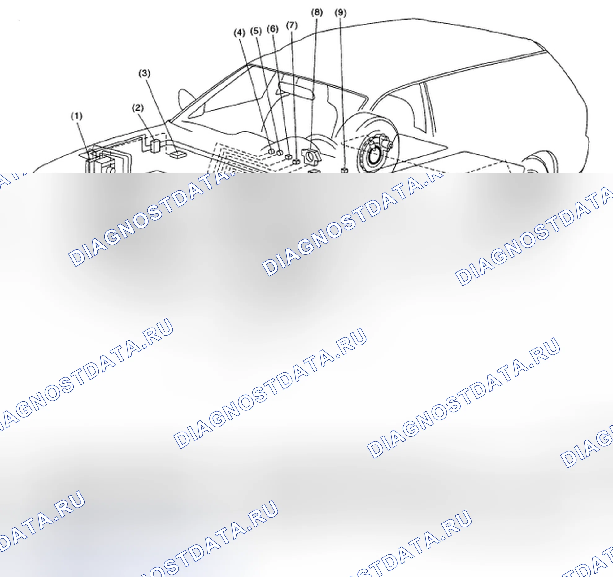 Рис. 62: РАСПОЛОЖЕНИЕ. Subaru Legacy BL/BP рестайлинг
