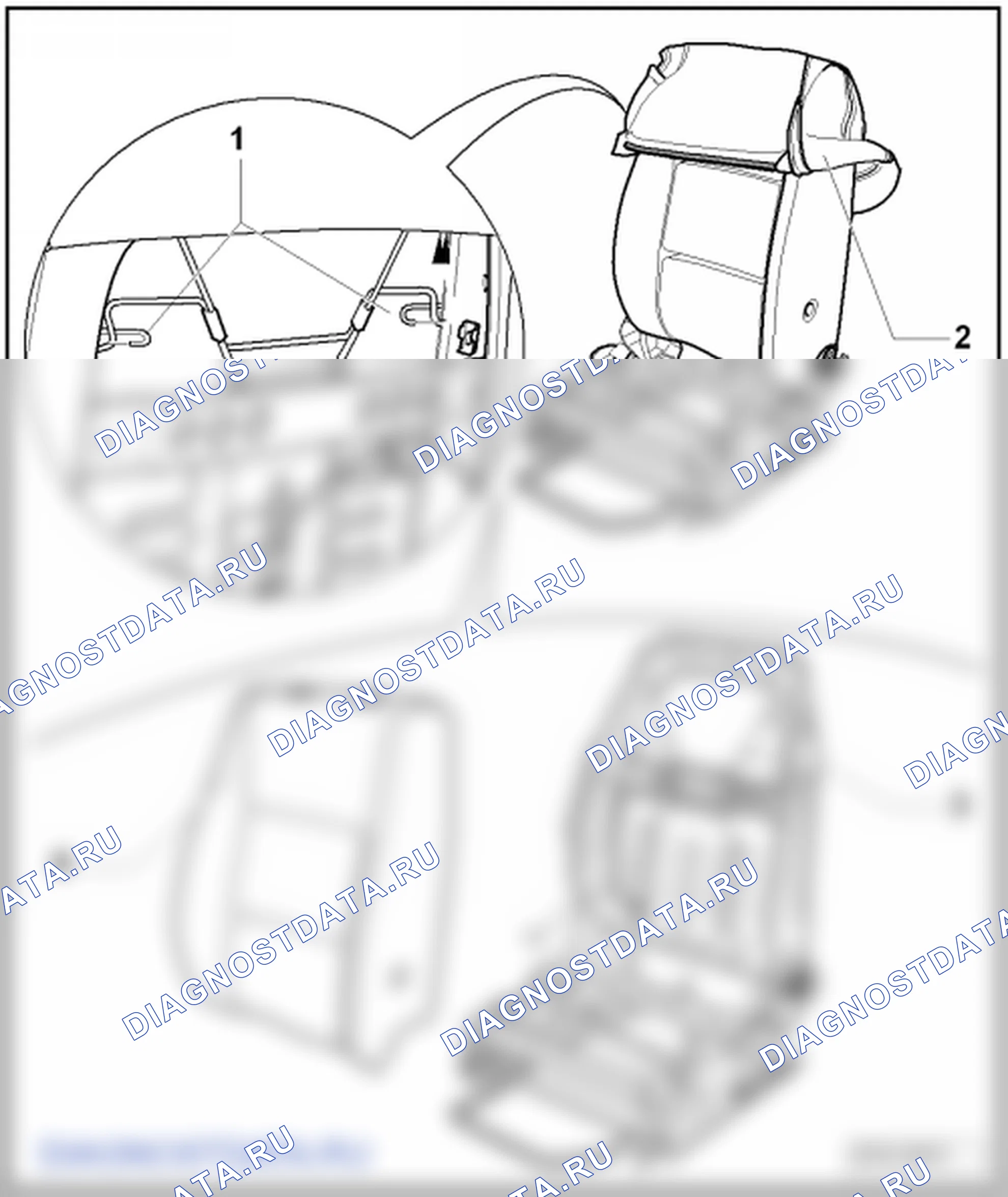 Подушки и обивки передних сидений. Volkswagen Transporter T5