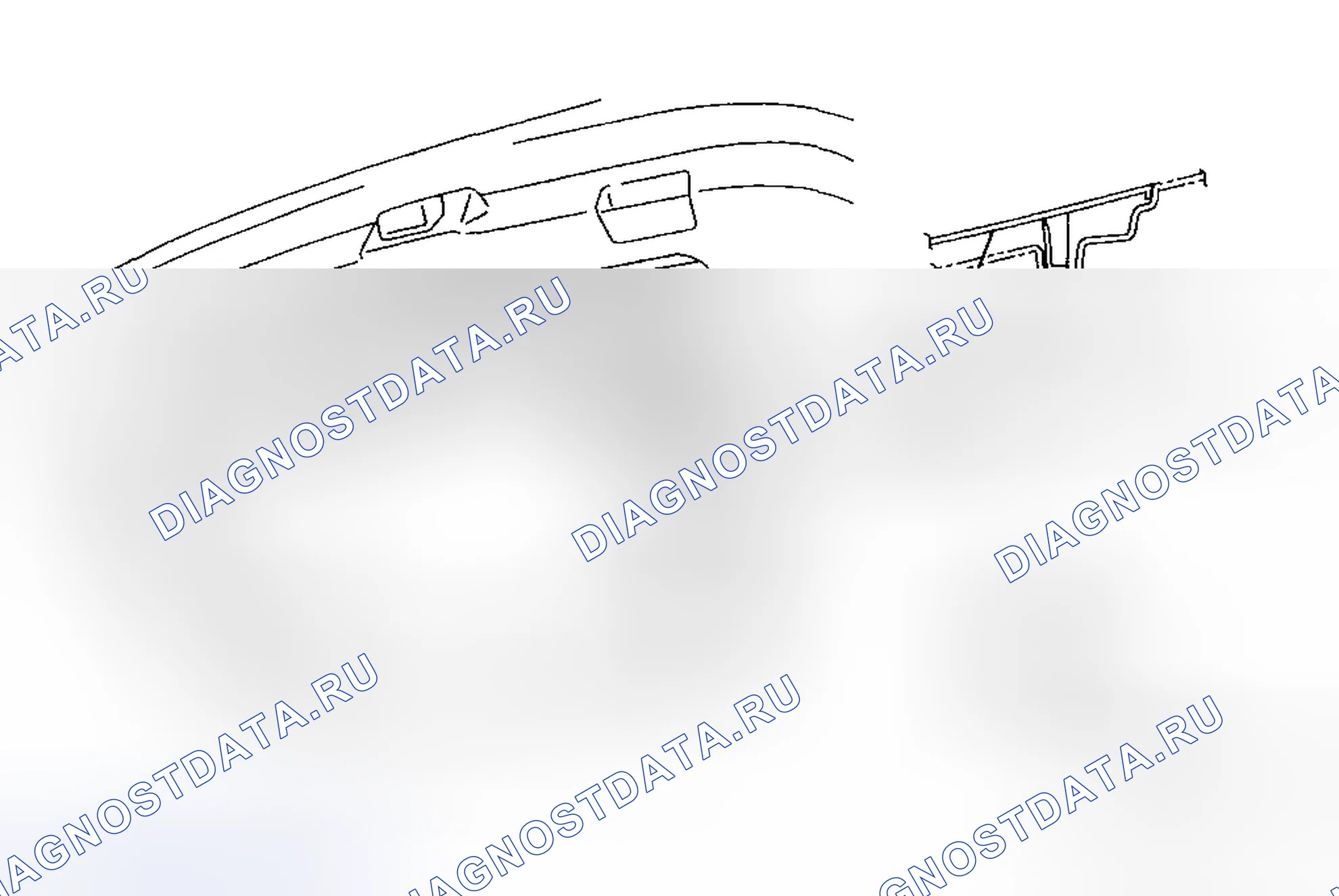 Рис. 49: ДЕМОНТАЖ / МОНТАЖ облицовки ЗАТВОРА ЛИФТА. Mazda 5 I