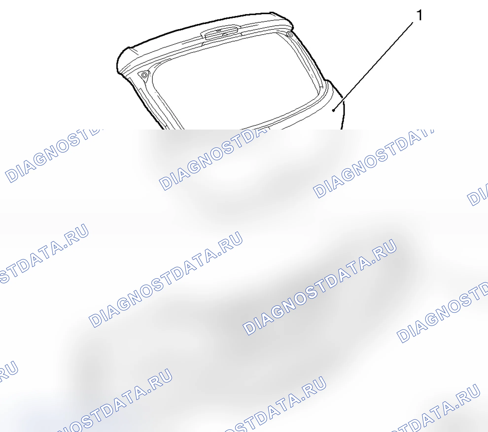 Участки наружного лакокрасочного покрытия (модель L 08). Opel Corsa D