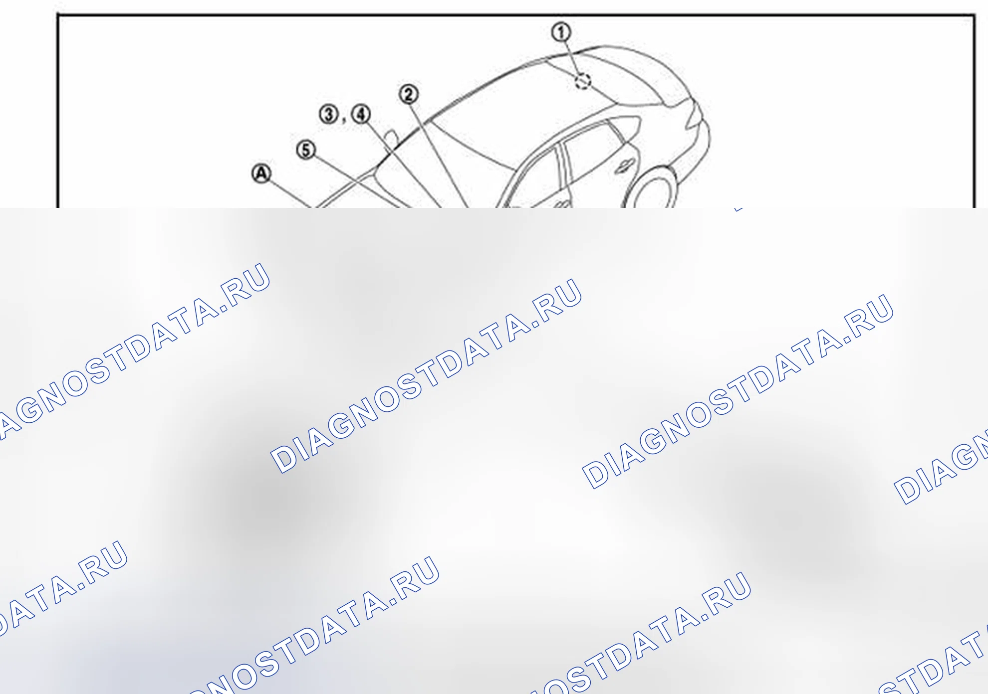 Рис. 13: Расположение компонентов. Infiniti Q70 I рестайлинг