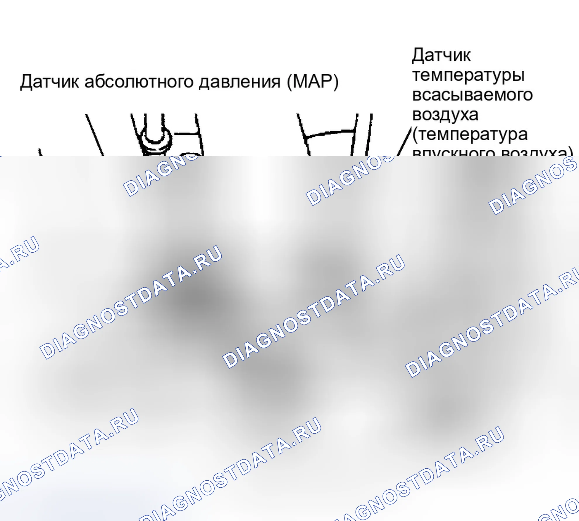 Рис. 41: Расположение датчика температуры всасываемого воздуха (температура впускного воздуха). Dodge Stratus I