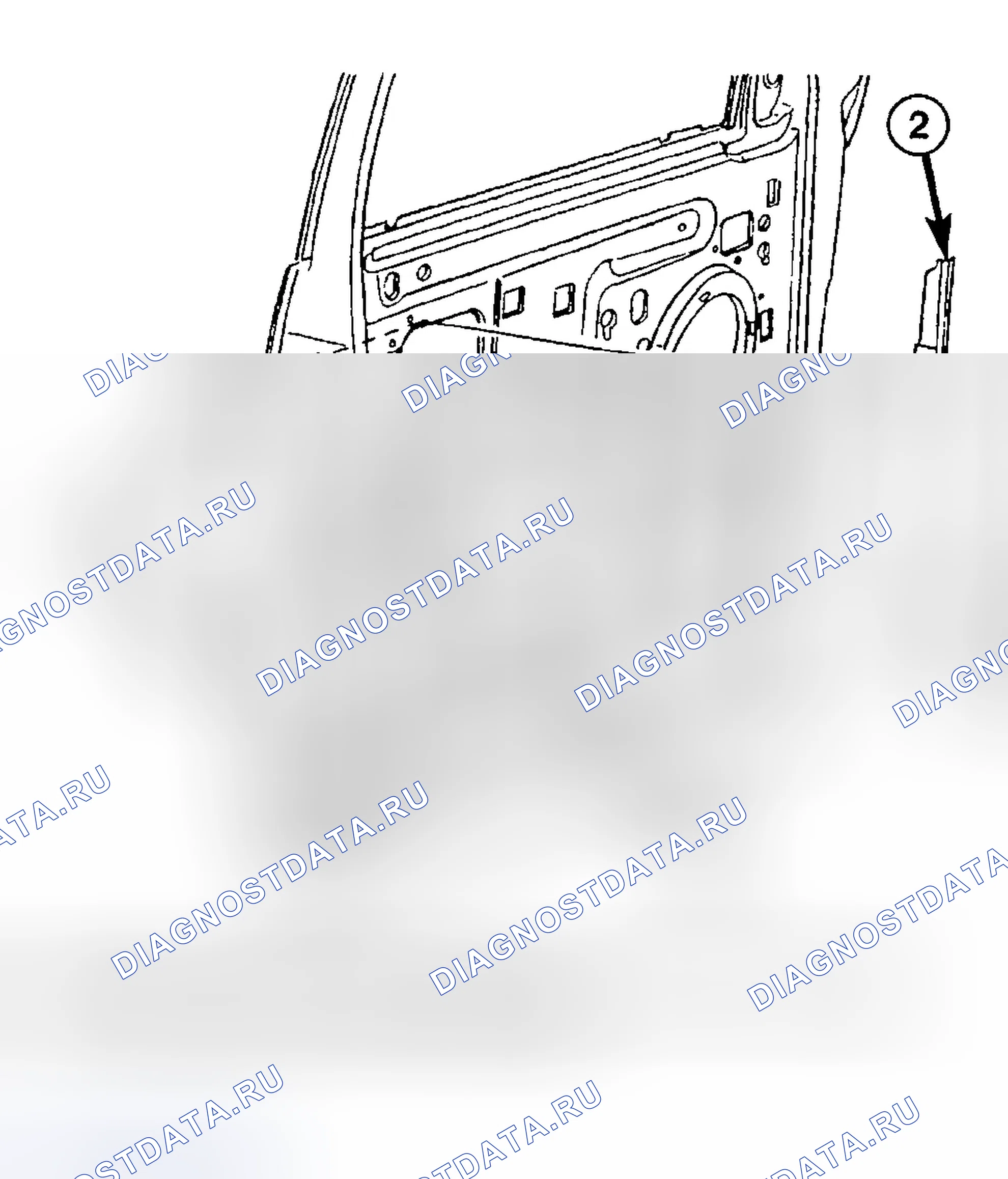 Рис. 80: ЗАДНИЙ РАБОЧИЙ КАНАЛ. Dodge Pickup R1500 