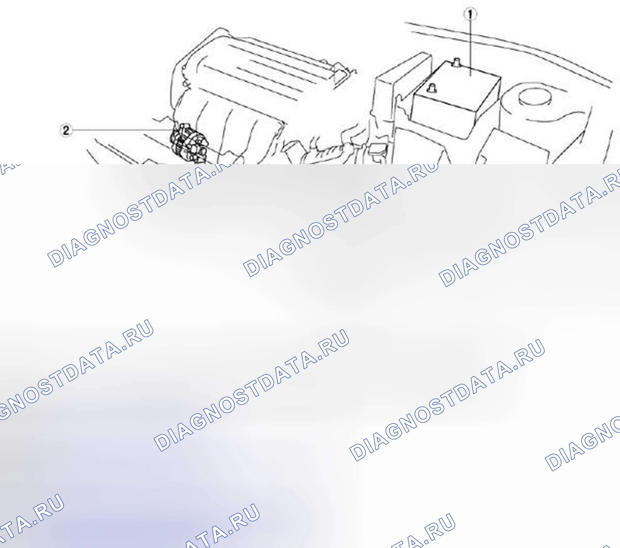Рис. 1: ИНДЕКС МЕСТОПОЛОЖЕНИЯ СИСТЕМЫ ЗАРЯДКИ [Mzr 2.5]. Honda Civic IX рестайлинг