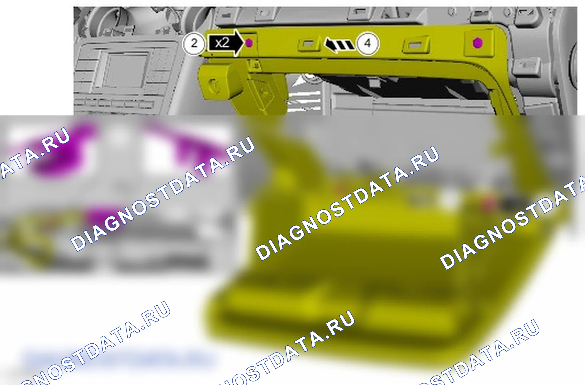 Как снять и установить Подушка безопасности для пассажира. Ford Mustang VI