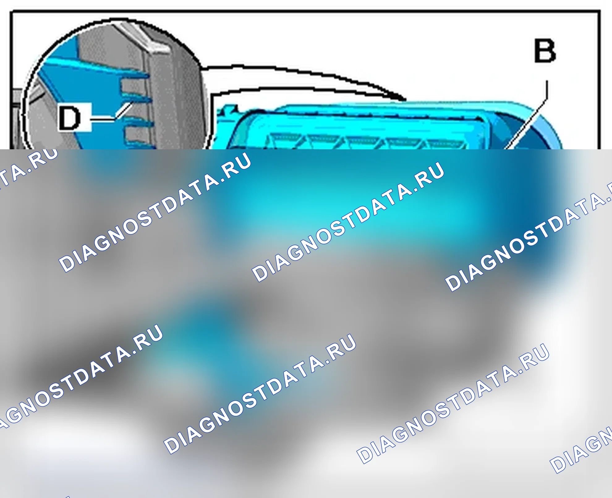 Рис. 392: ВОЗДУХОВОД ВОЗДУХОЗАБОРНИКА. Audi Q5 I
