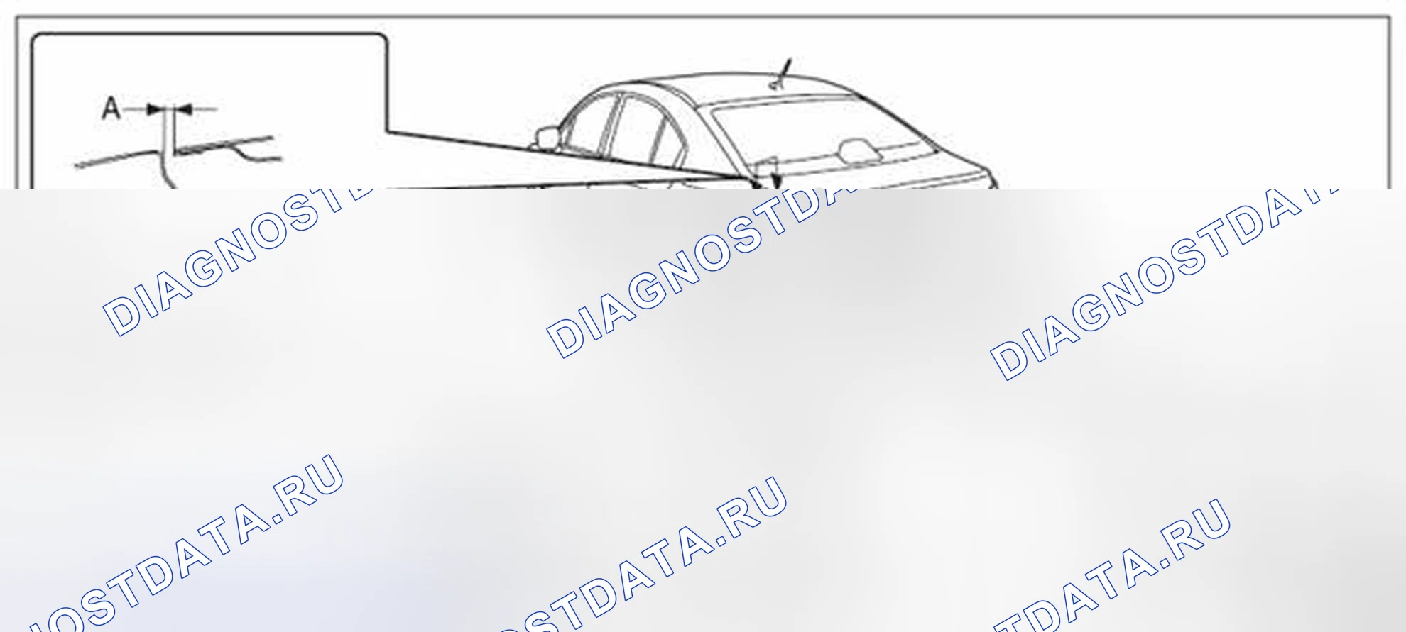 Рис. 47: РЕГУЛИРОВКА наружных кузовных панелей. Subaru Impreza GK