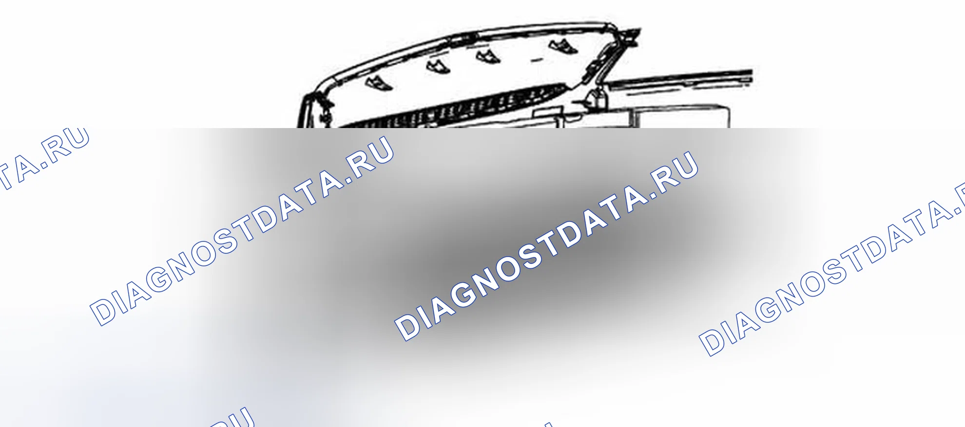 Рис. 13: Замена нижней решетки радиатора. Buick LaCrosse II