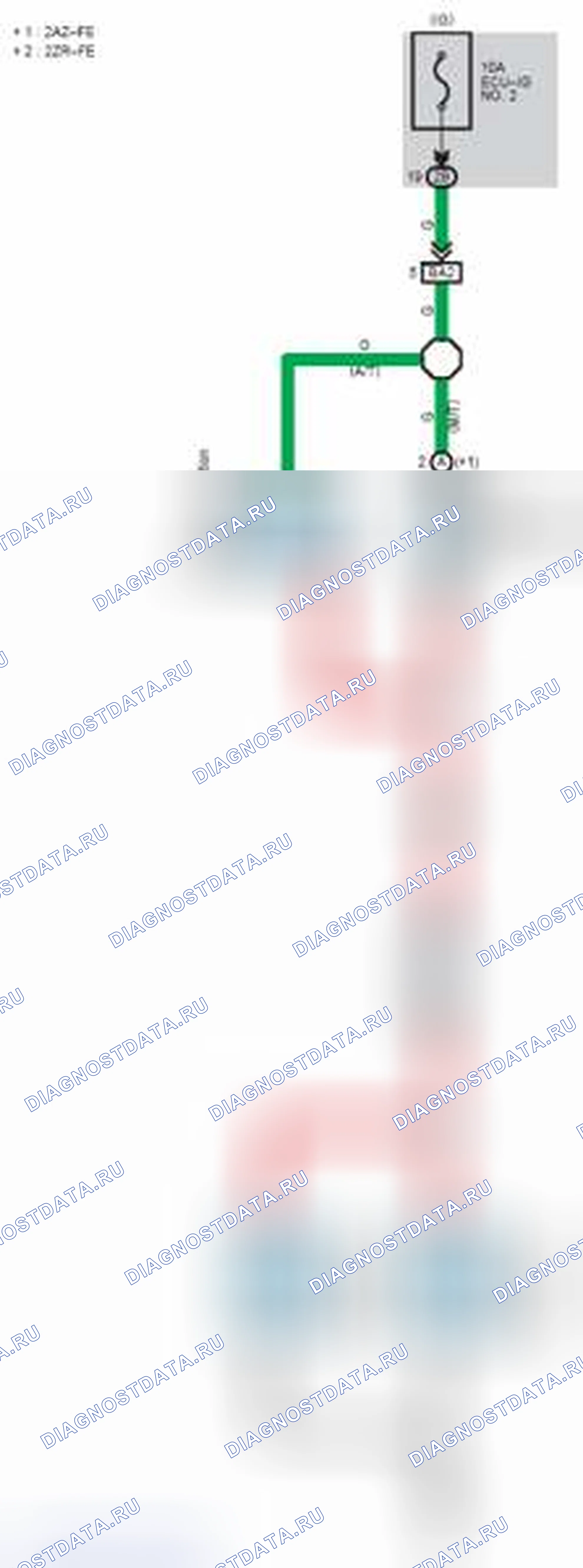 Рис. 133: Резервная подсветка. Toyota Matrix E140