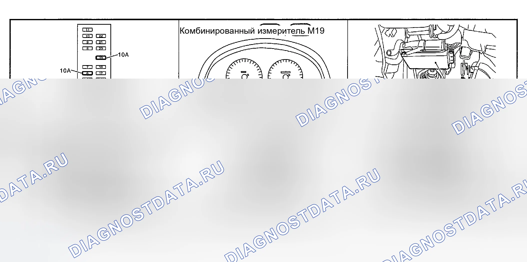 Рис. 76: Расположение компонентов и разъемов кабелей. Infiniti G35 III