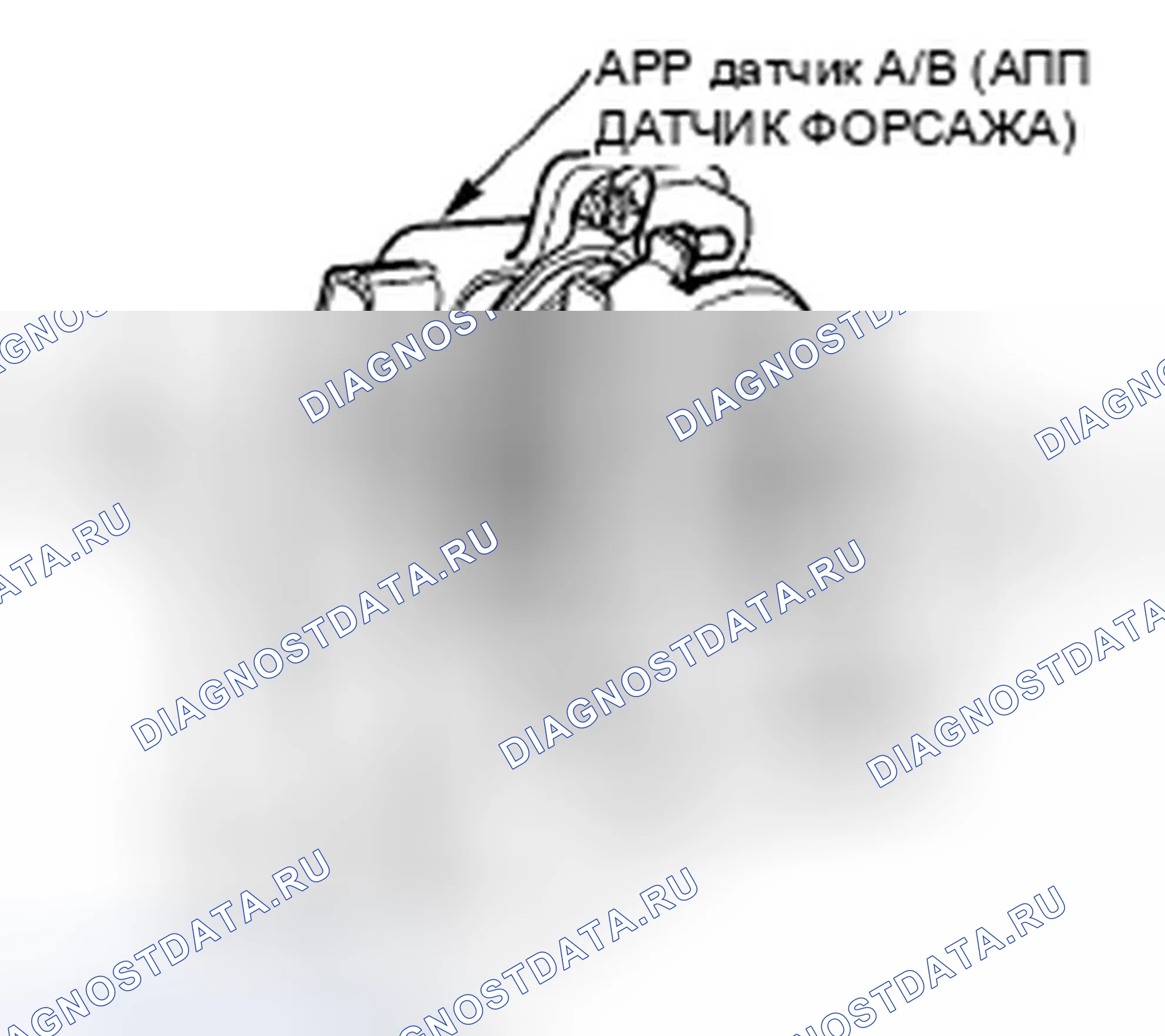 Рис. 876: Датчик положения педали акселератора (APP). Honda Accord VII рестайлинг