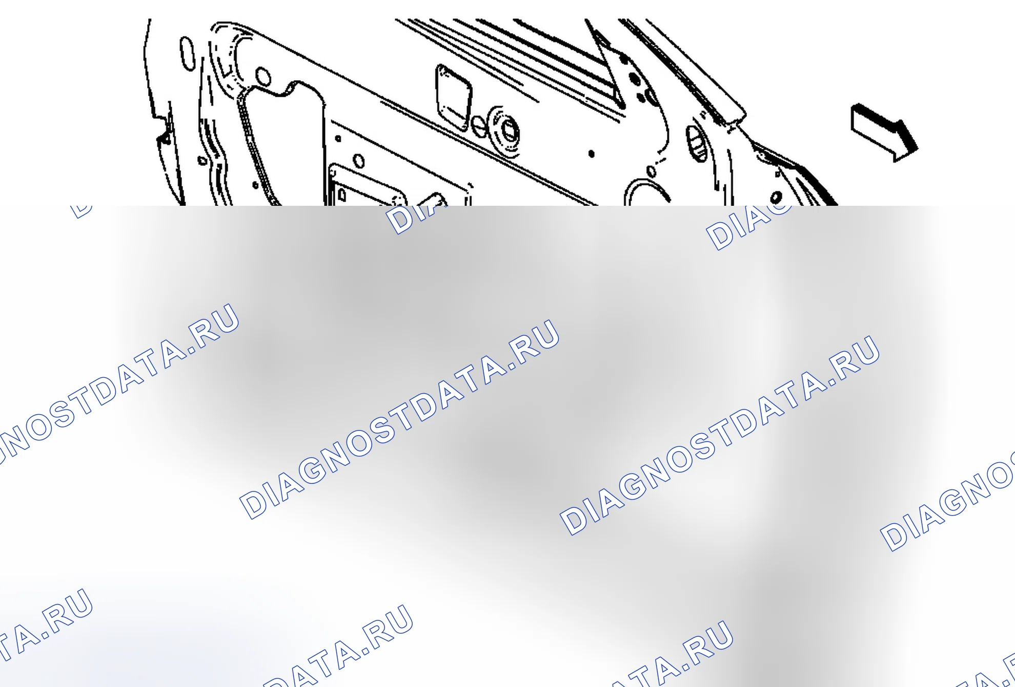 Рис. 7: Замена датчика бокового удара надувного ограничителя. Chevrolet Malibu VIII