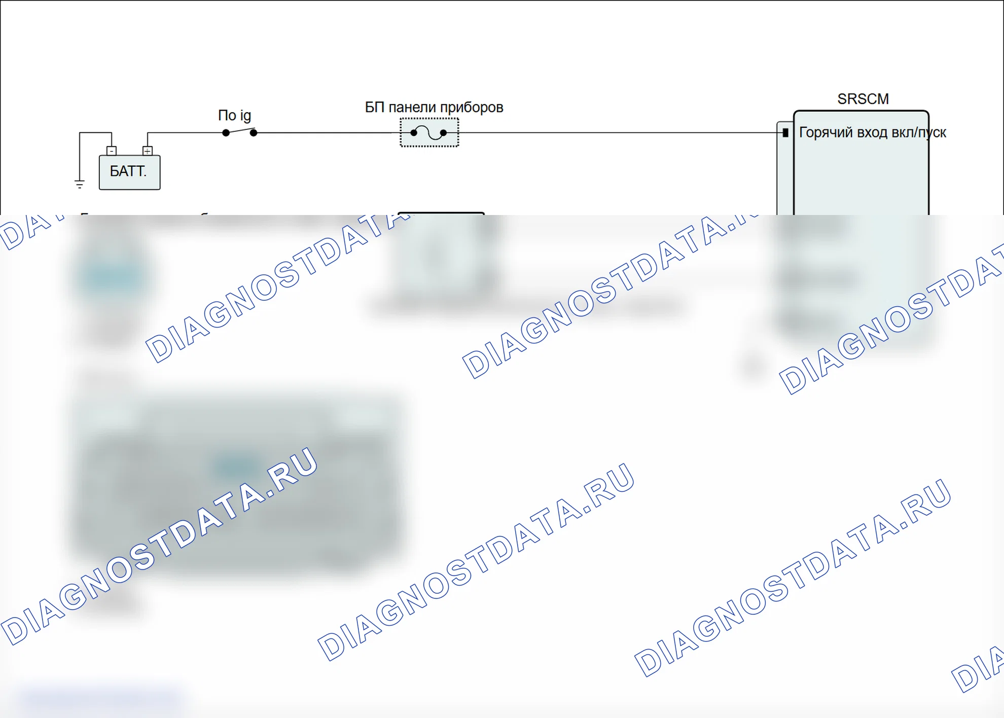 B1431: Цепь сопротивления задней части подушки безопасности короткое замыкание на массу. Hyundai Genesis BH