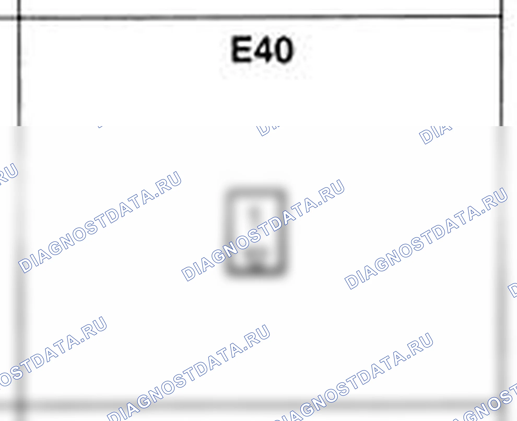 Распиновка разъёма E40 — жгута двигателя. Hyundai Atos MX