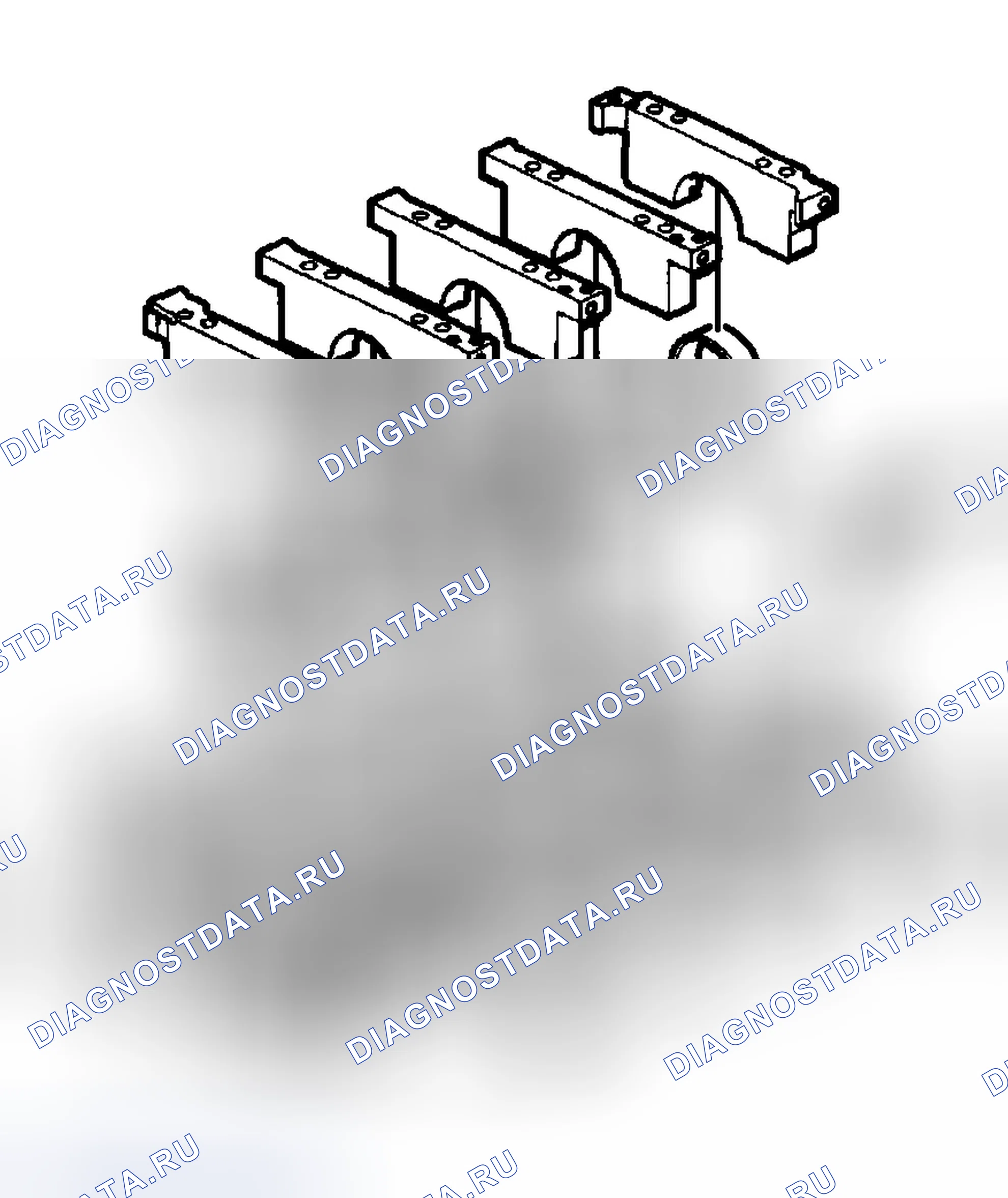 Рис. 633: Установка коленчатого вала и подшипников. Chevrolet Silverado 2500 