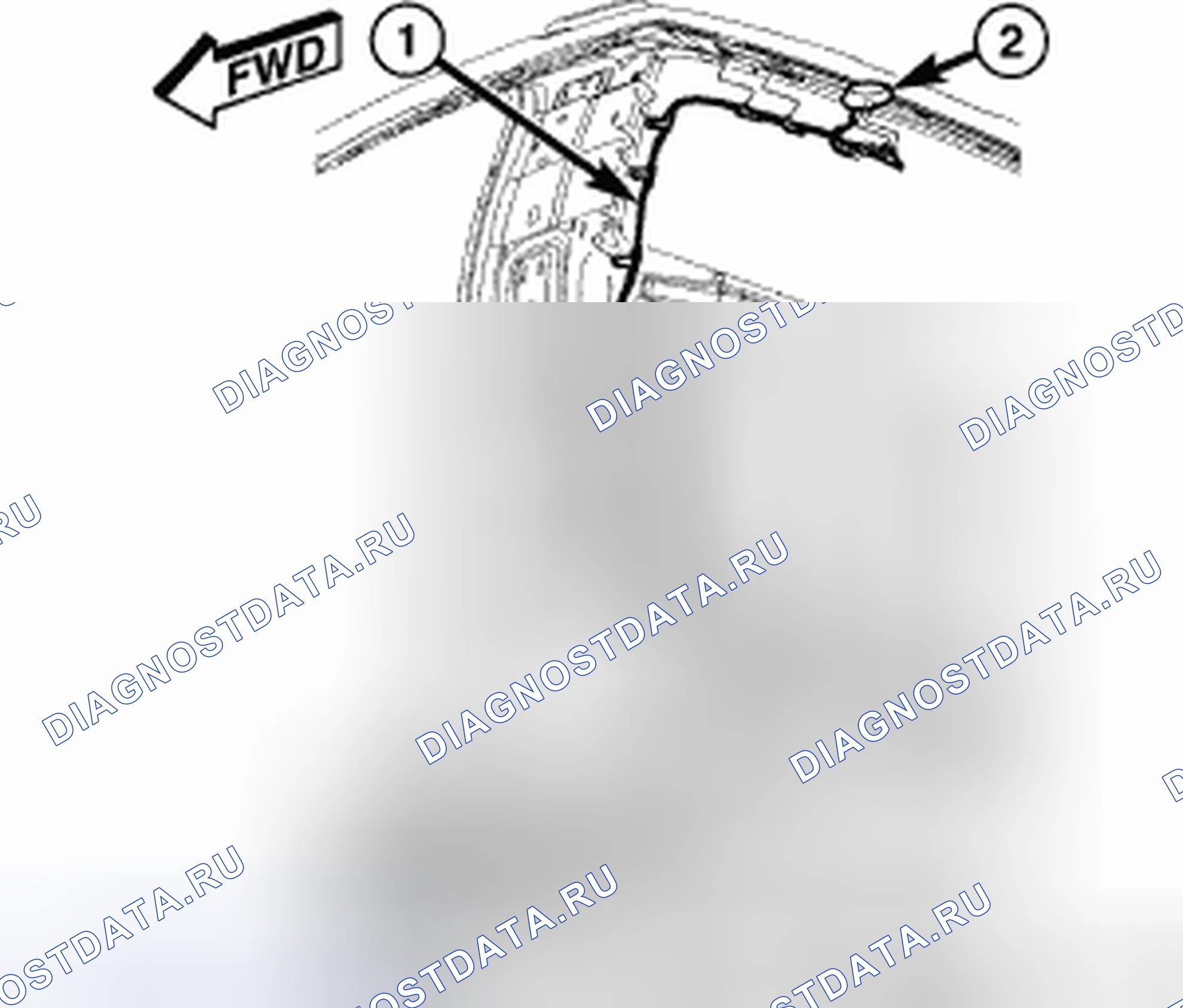 Рис. 131: АНТЕННЫЙ КАБЕЛЬ - СПУТНИКОВОЕ РАДИО. Dodge Cab & Chassis R3500 HD transition
