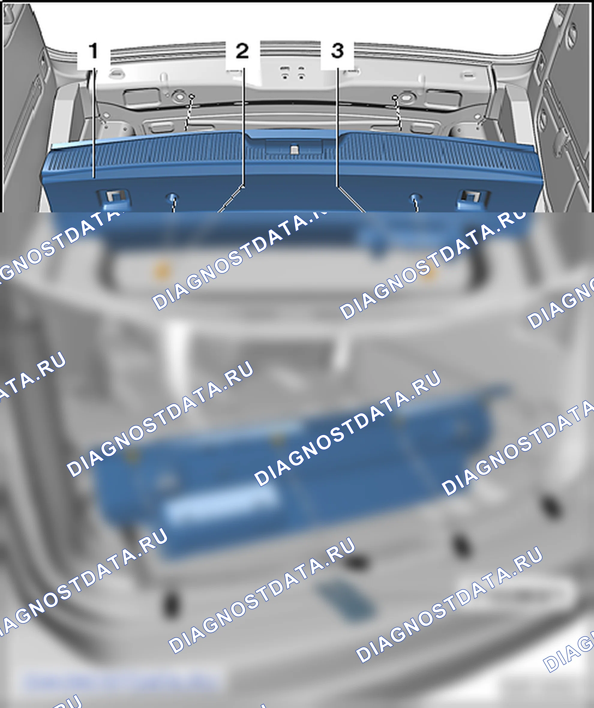 Облицовки багажного отсека. SEAT Alhambra Ii