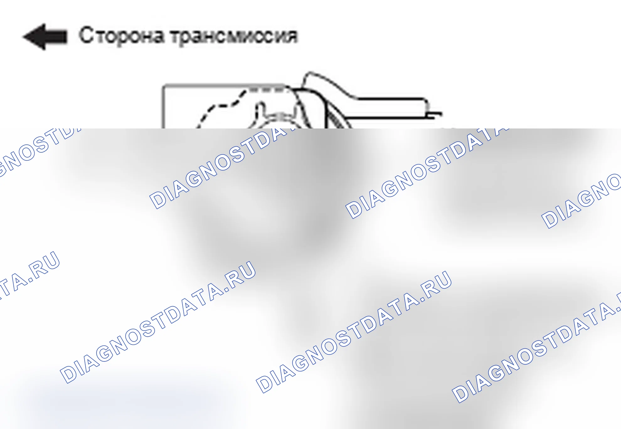 Рис. 11: >> A <<УСТАНОВКА СТОПОРА ИЗОЛЯТОРА ДЛЯ ТРАНСАКСЕЛЬНОГО МОНТАЖА. Mitsubishi Lancer Ralliart X рестайлинг