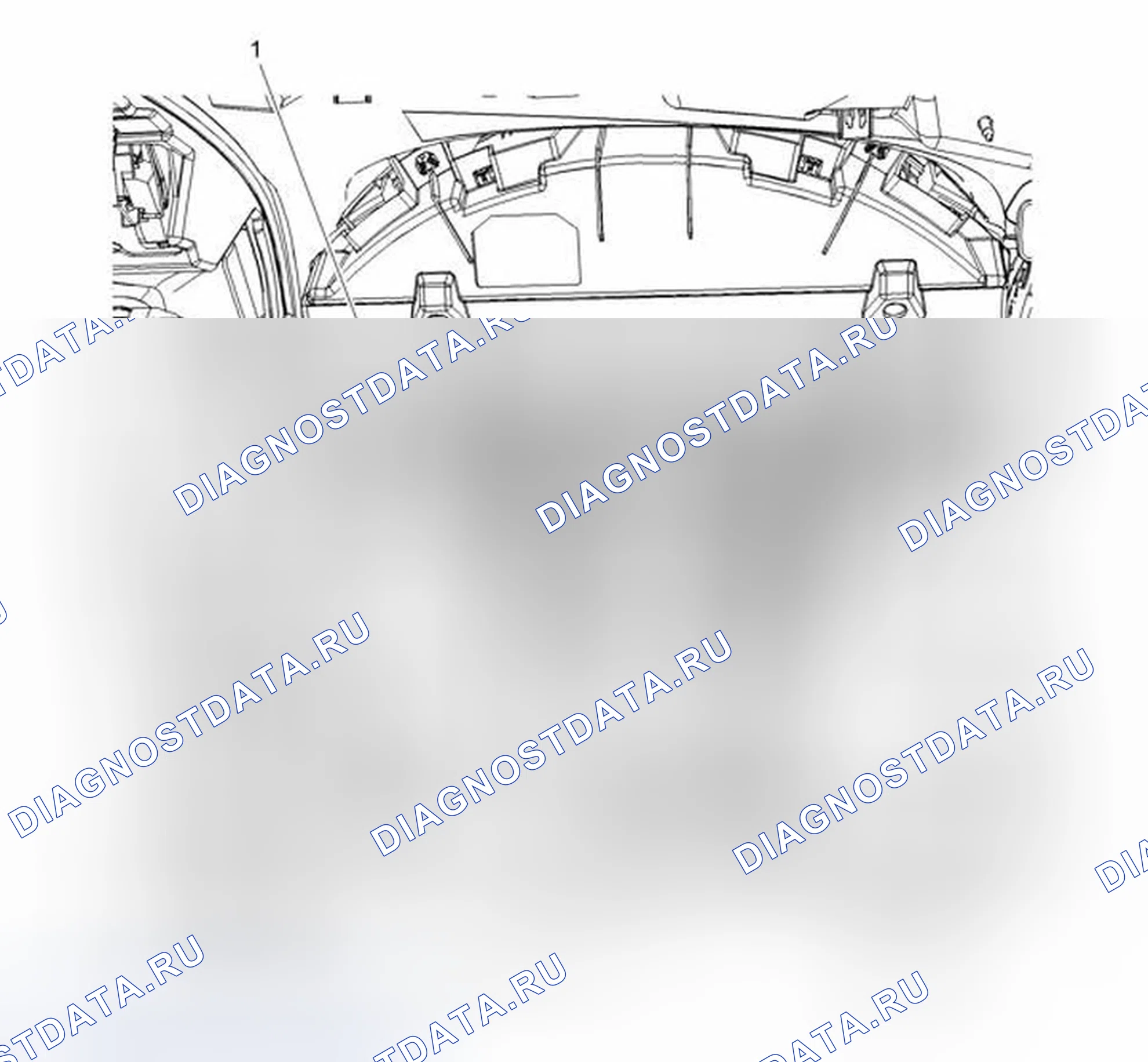 Рис. 23: Виды компонентов приборной панели/центральной консоли. GMC Acadia I
