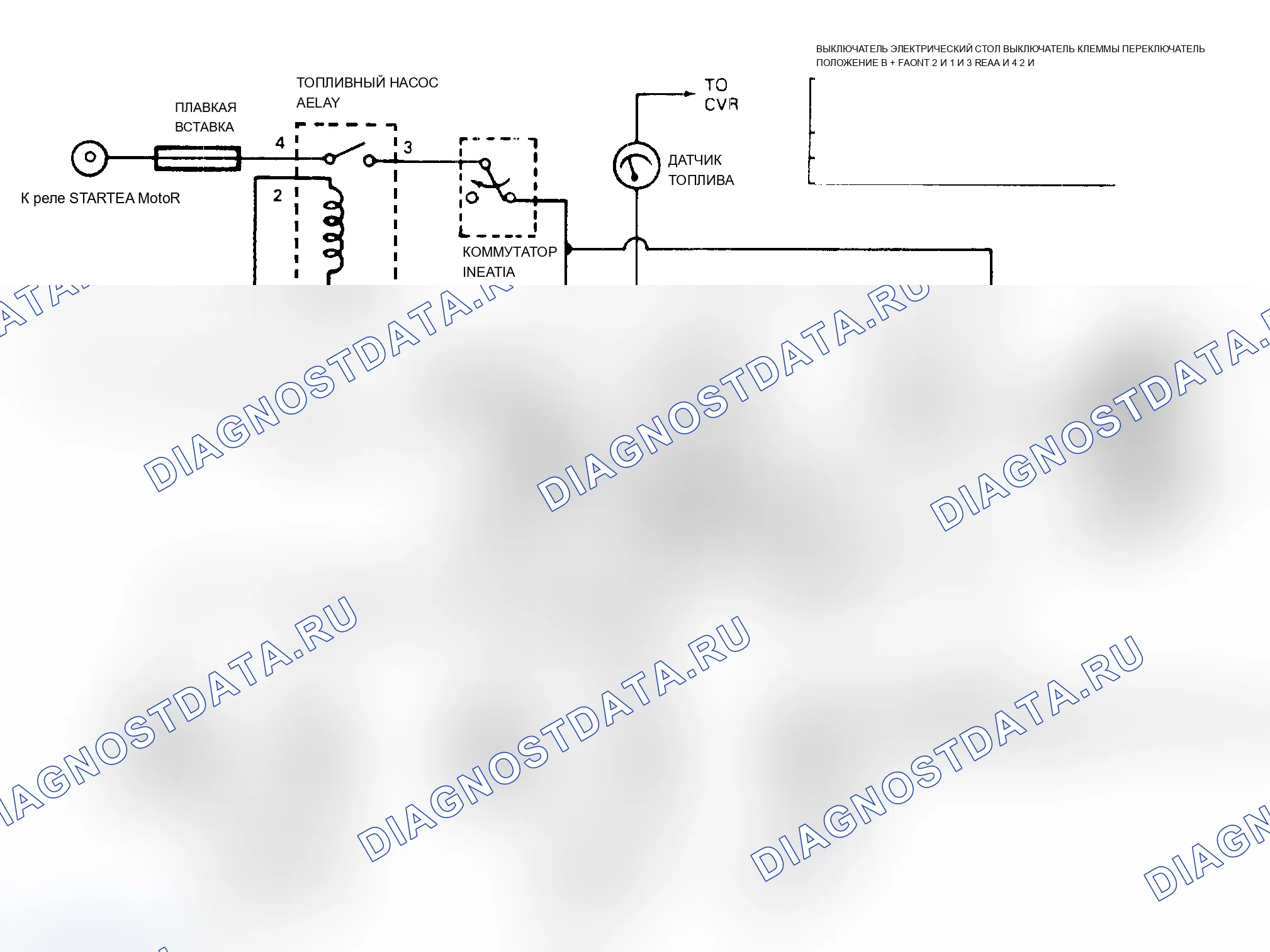 Рис. 27: Схема подключения селекторного клапана топливного бака F150 и F350 W/5.0L электронный впрыск топлива (двойной бак). Ford Cab & Chassis Ranger 