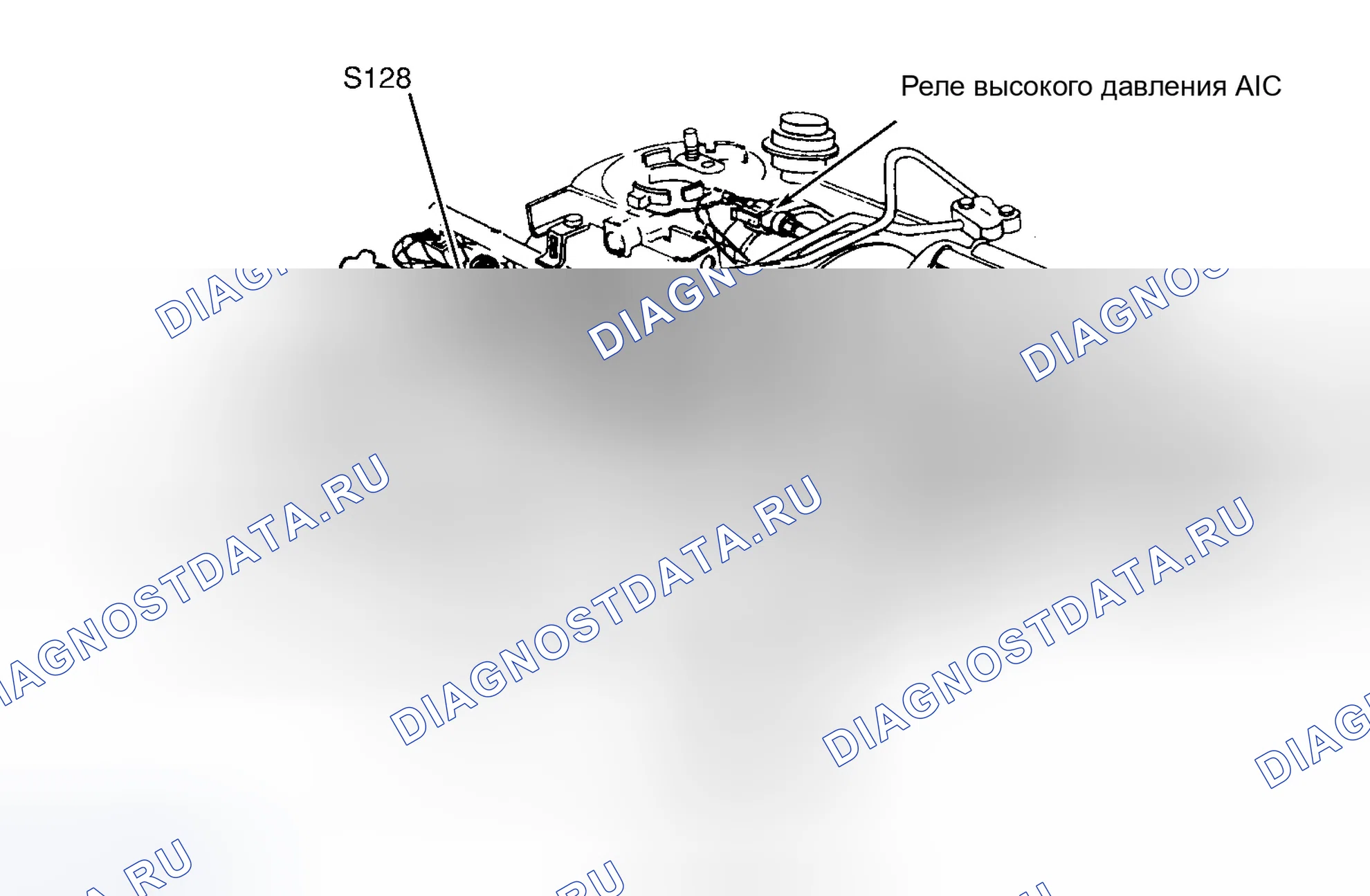 Рис. 6: Верхняя часть двигателя (5.2L). Jeep Grand Cherokee ZJ рестайлинг