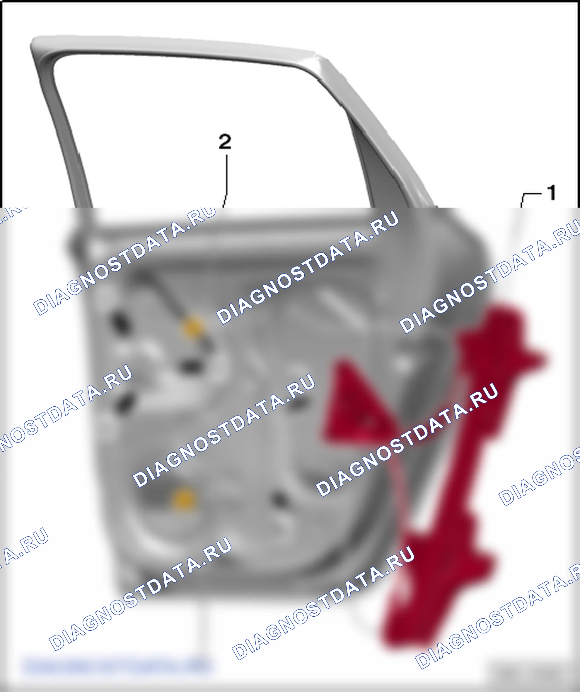 Детали дверей. SEAT Toledo Iv