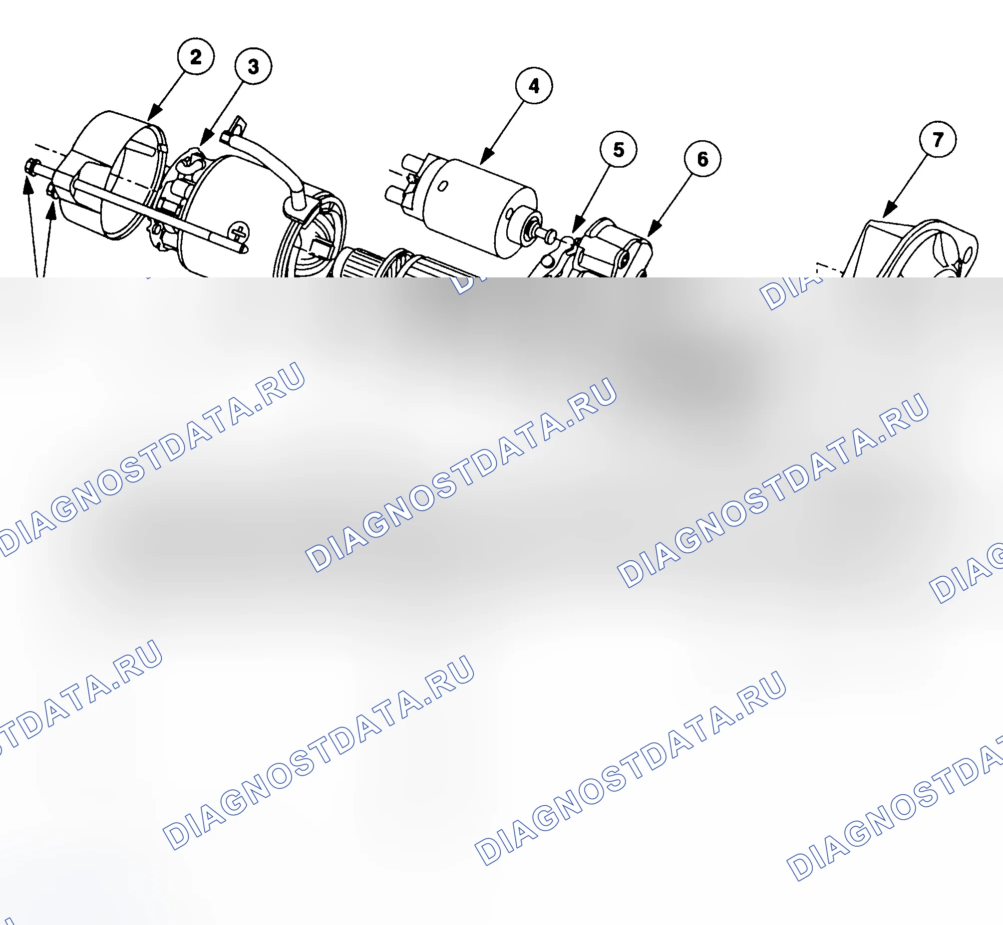 Рис. 28: КАПИТАЛЬНЫЙ РЕМОНТ стартера. Ford Pickup F150 