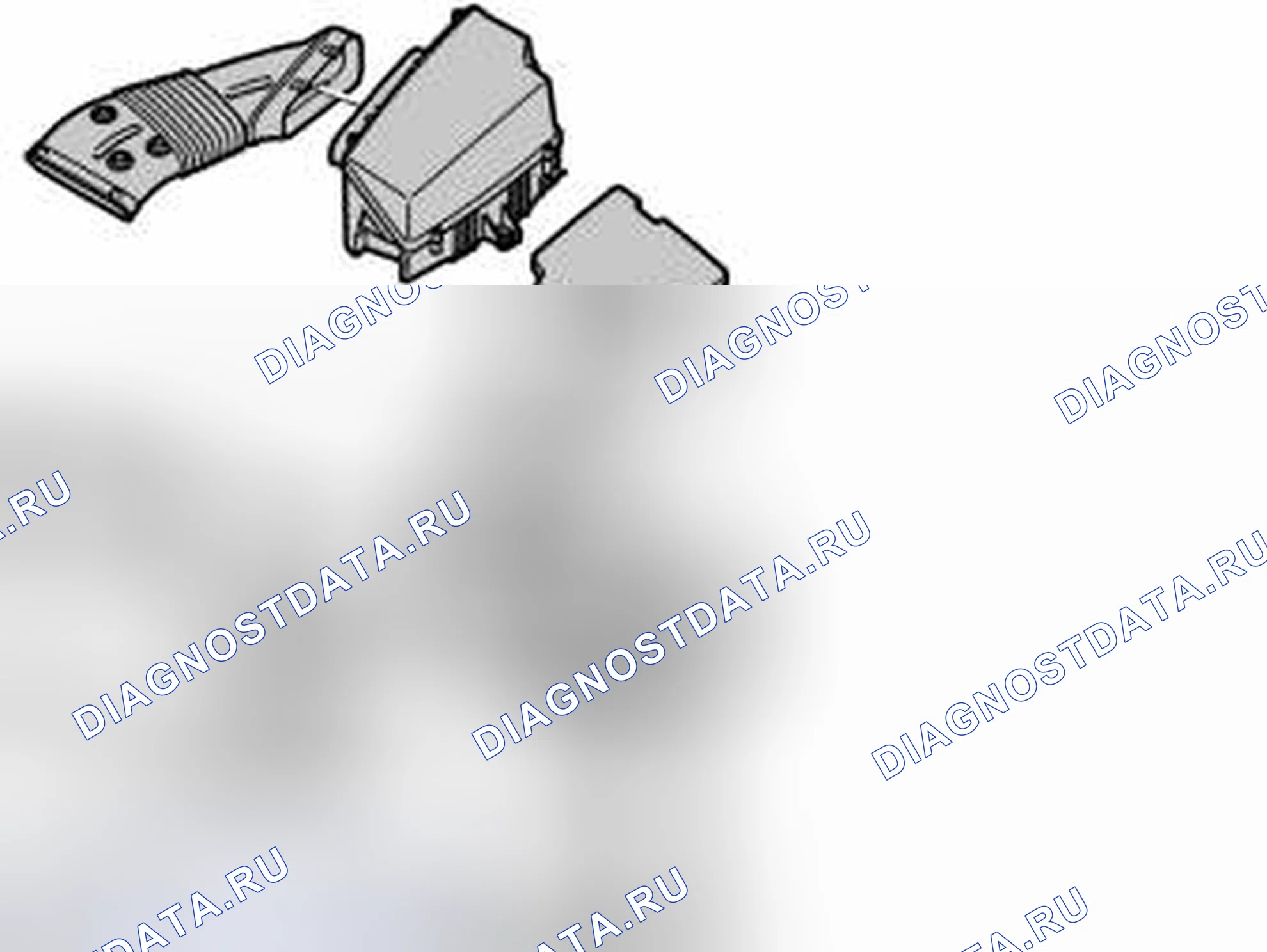 Рис. 537: Демонтаж корпуса воздухоочистителя. Volvo S60 I