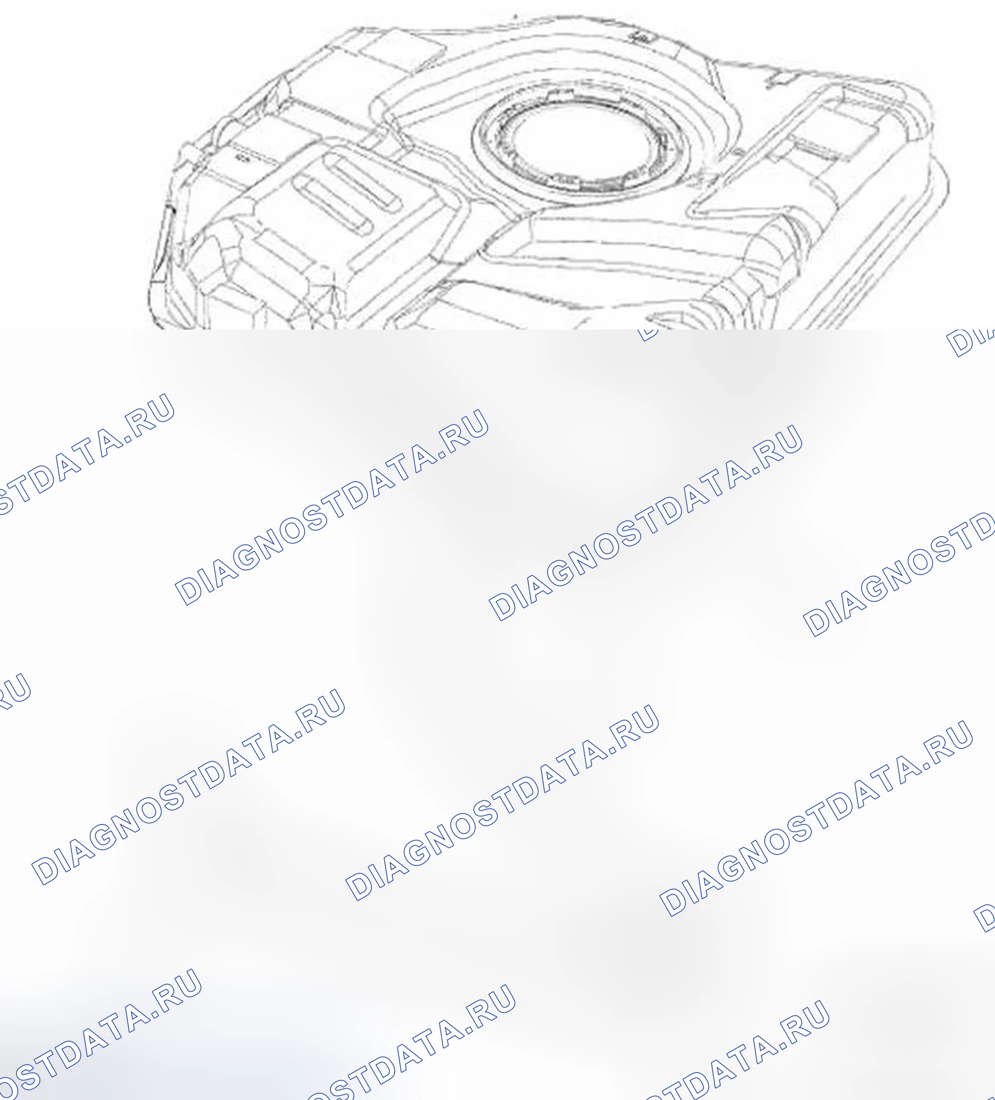Рис. 9: Опоры топливных баков. Ford Focus II рестайлинг