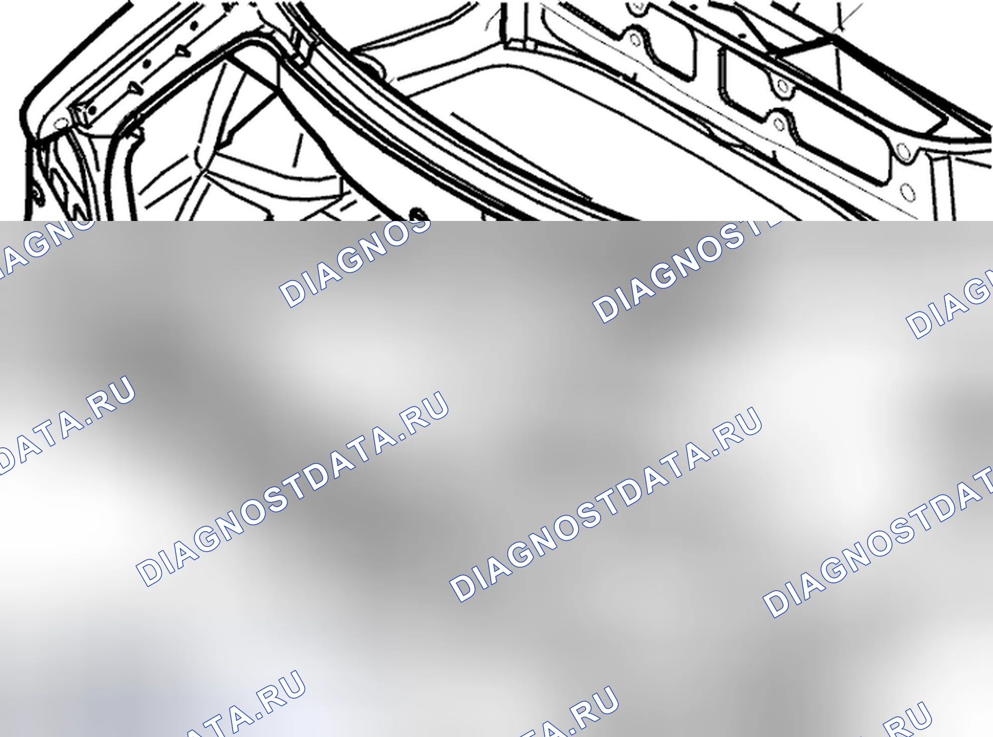 Рис. 39: Замена хвостовой панели. Volvo C70 I