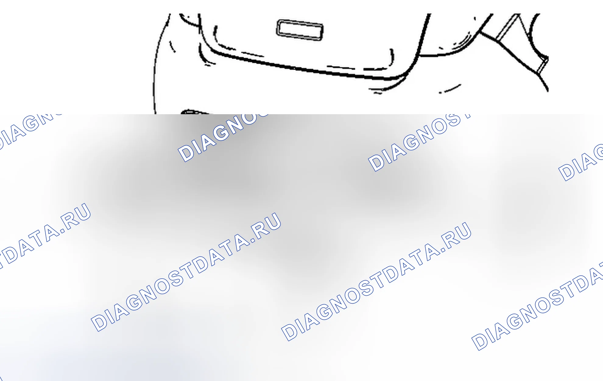 Рис. 13: Замена нижней опорной плиты заднего бампера. Chevrolet Spark M300