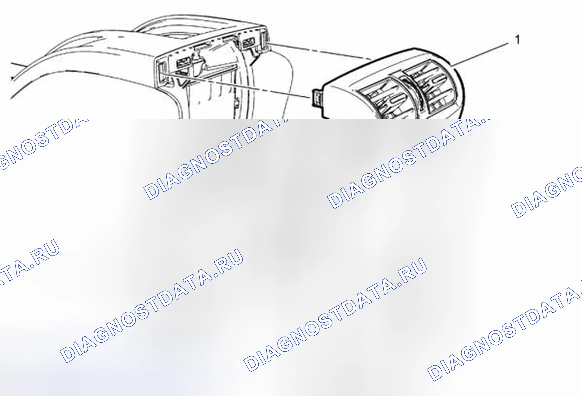 Рис. 87: Замена задней крышки консоли переднего пола. Chevrolet Orlando I