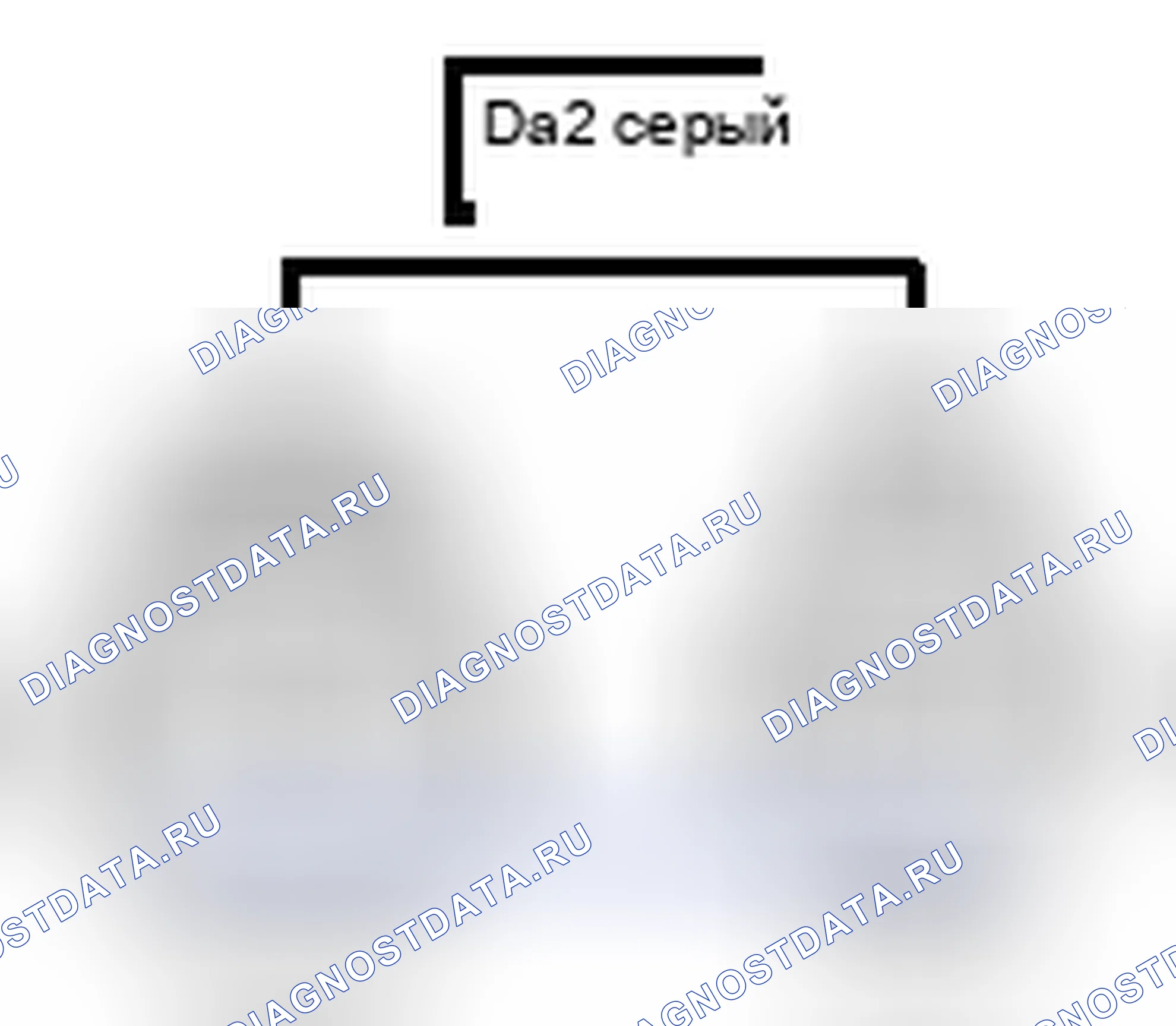 Рис. 945: Вид с торца разъема (Da2). Lexus ES XV60