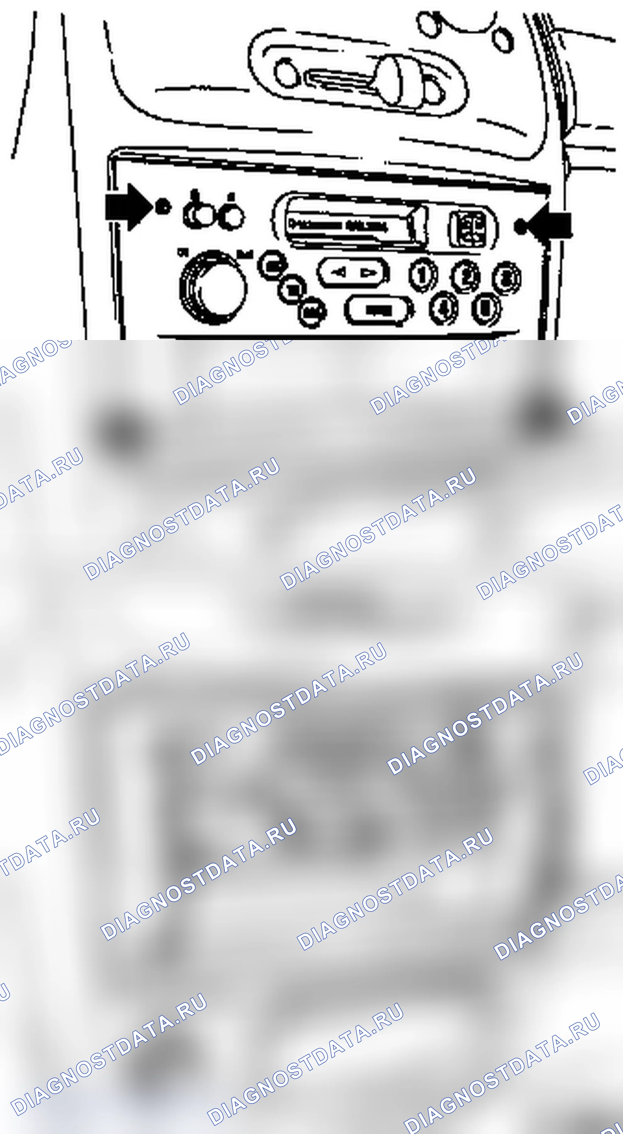 Снять и установить радиоприемник (EHU). Opel Agila A рестайлинг