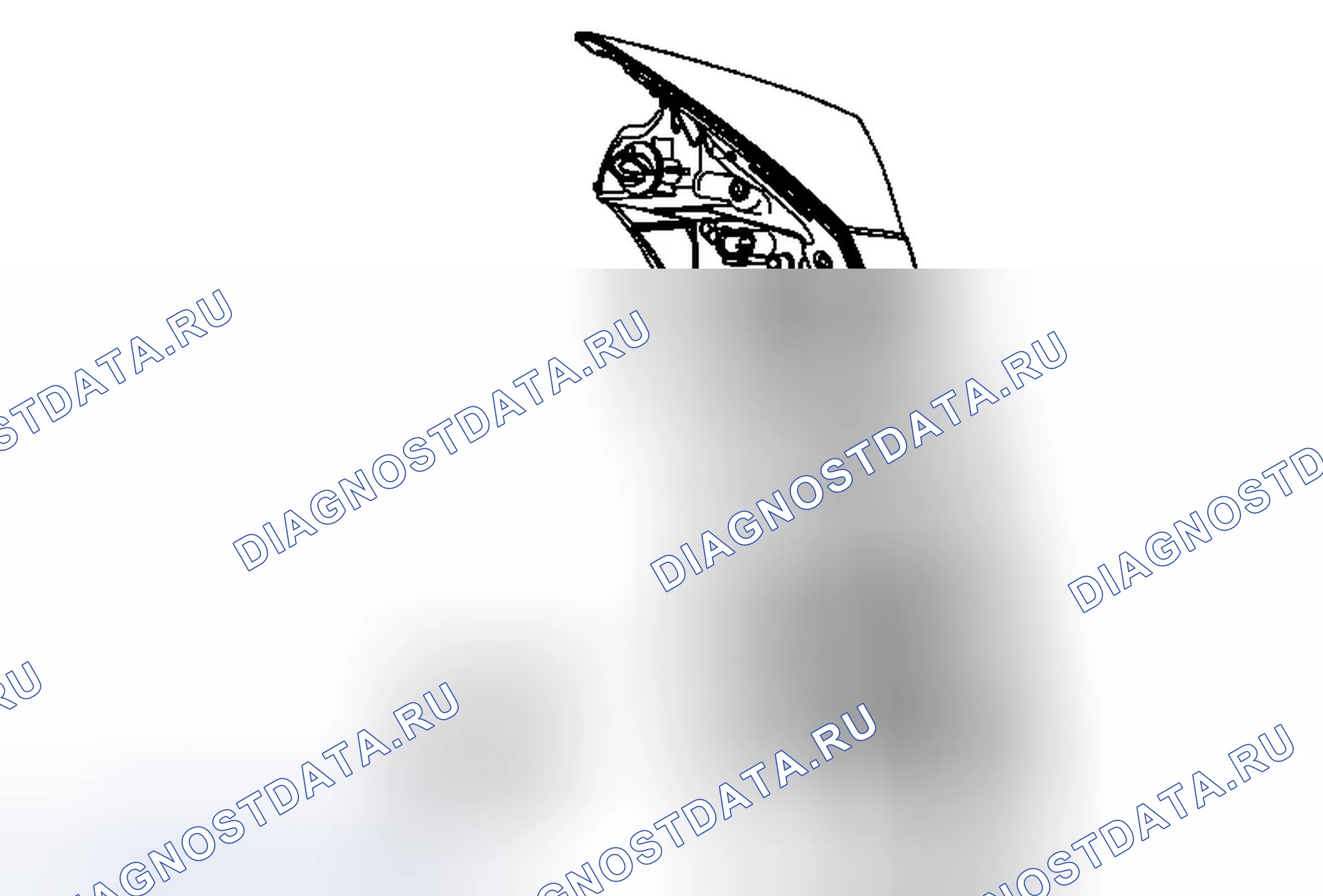 Рис. 59: Замена лампы заднего указателя поворота. Cadillac SRX II