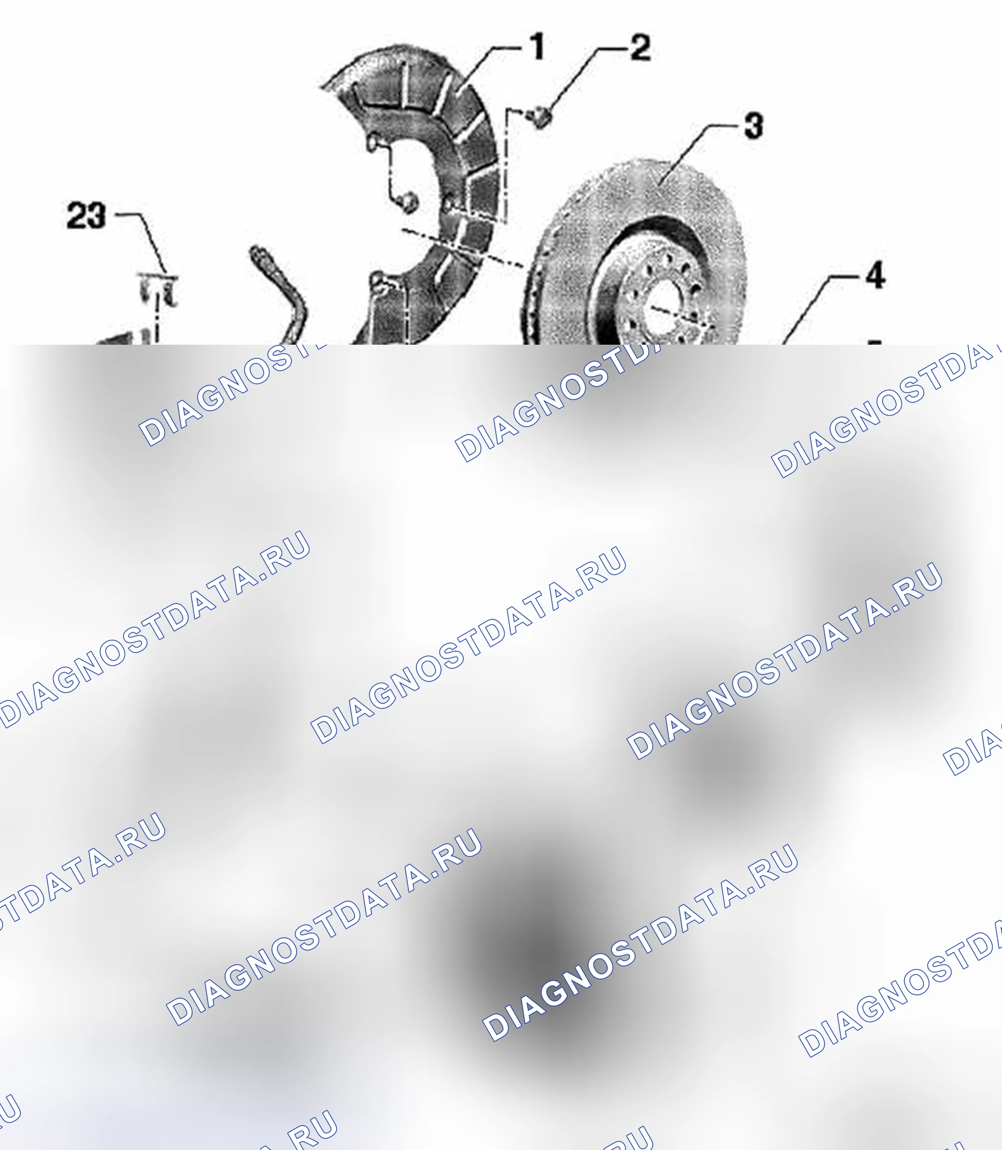 Рис. 66: ОБЗОР ПЕРЕДНИХ ТОРМОЗОВ, Fnr-G. Volkswagen Golf Mk7