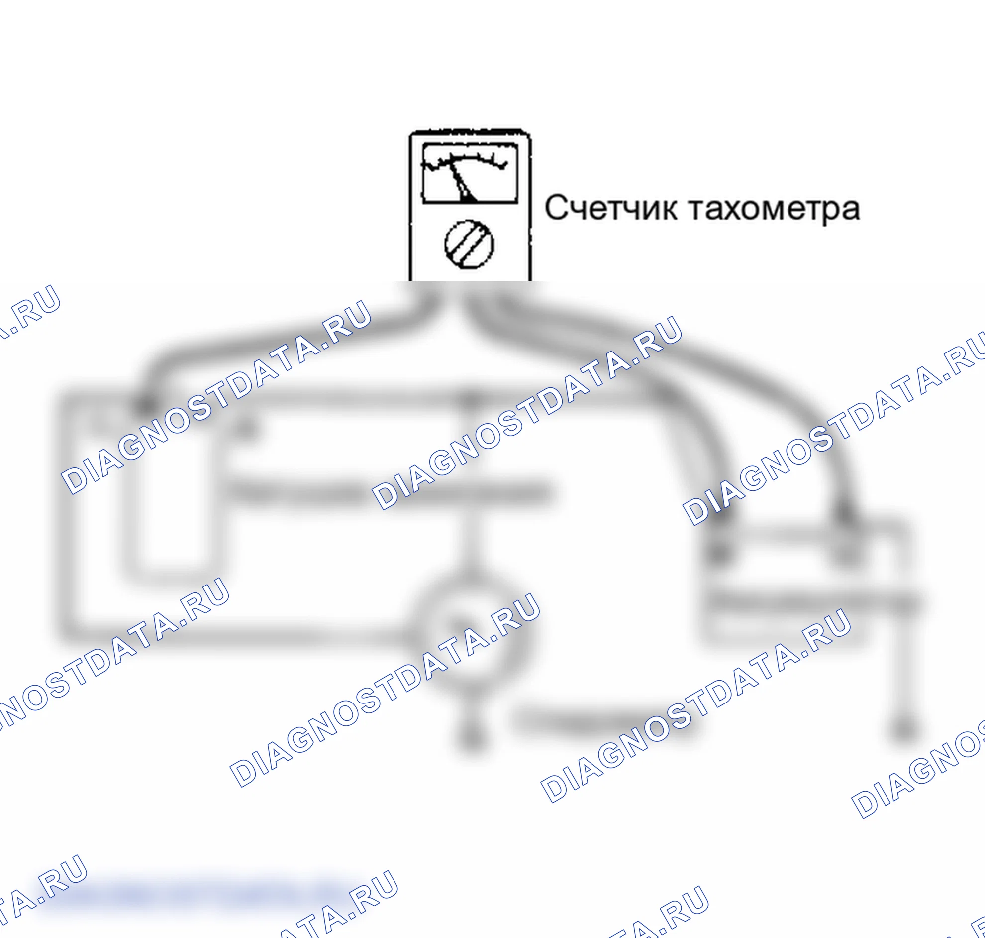 Рис. 12: ТАХОМЕТР. Mitsubishi Galant V