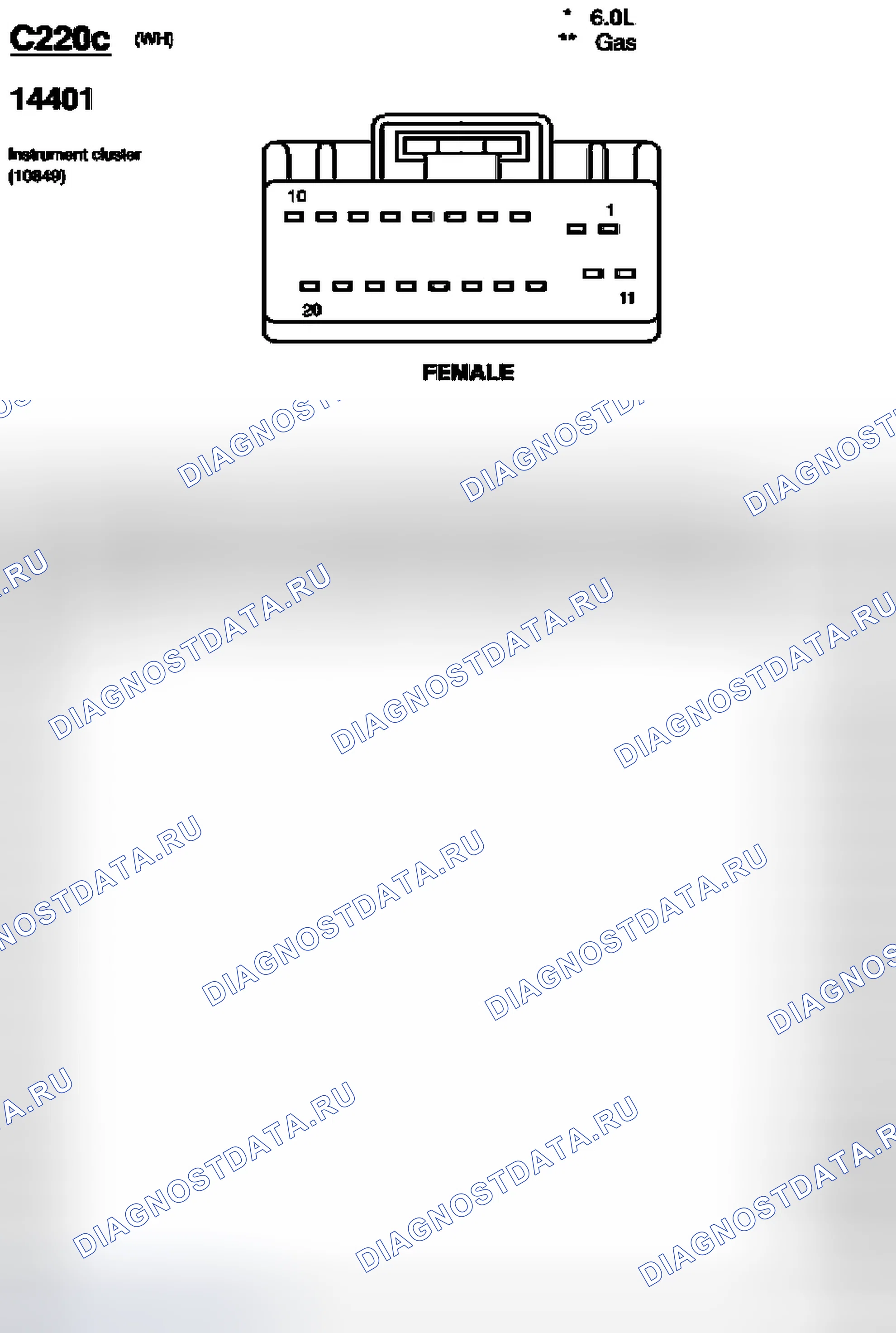 Рис. 78: Идентификация разъема C220c и C228a. Ford Pickup F150 
