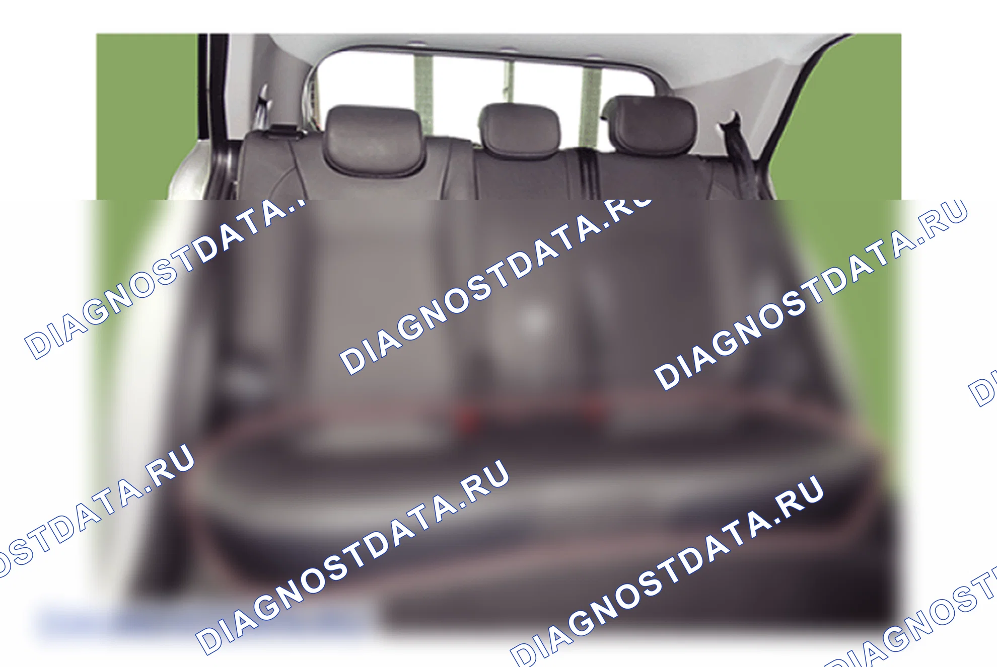 Расположение деталей крышки подушки заднего сиденья. Hyundai i20 GB