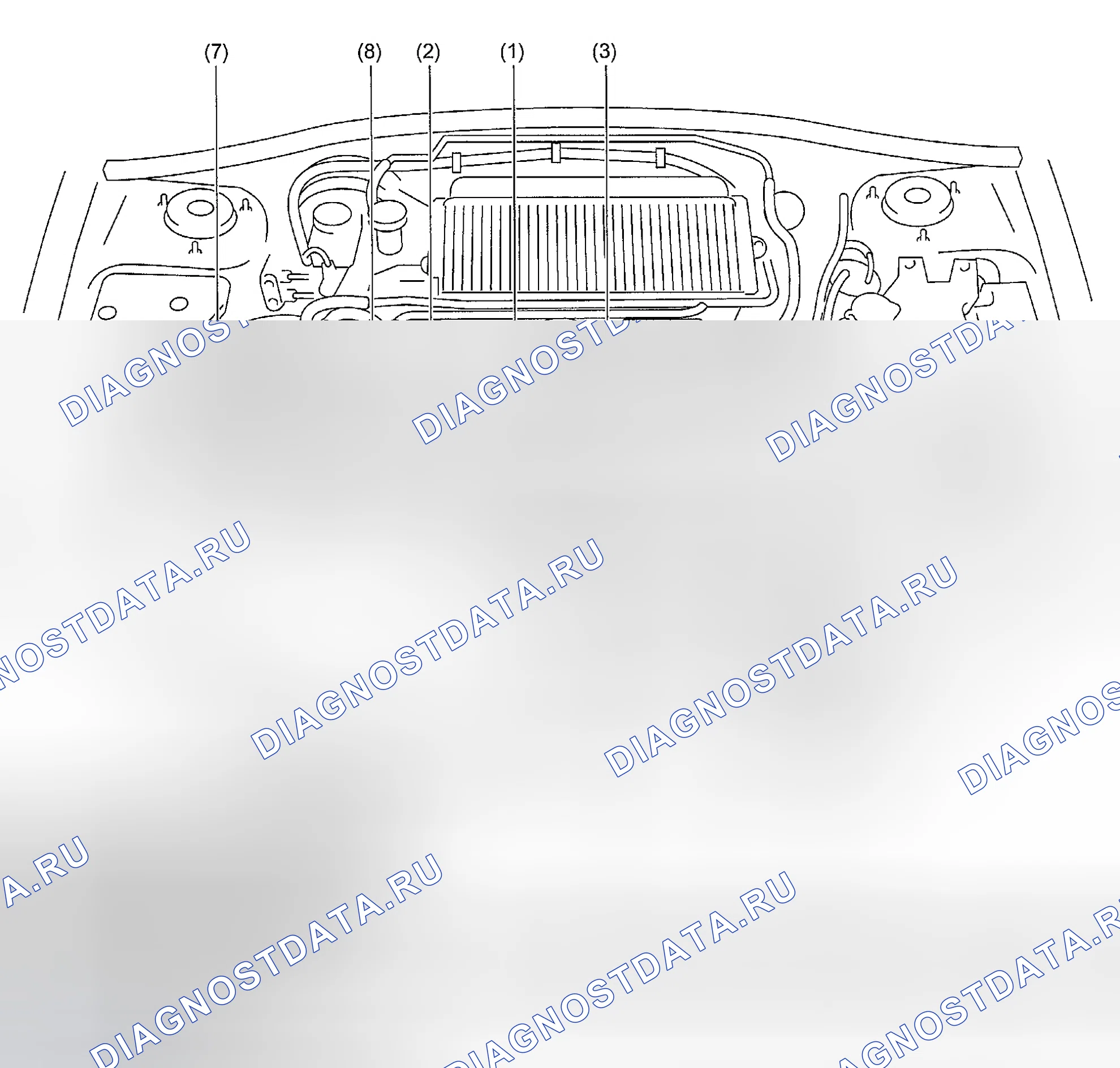 Рис. 60: РАСПОЛОЖЕНИЕ КОМПОНЕНТОВ. Subaru Impreza WRX GD/GG рестайлинг