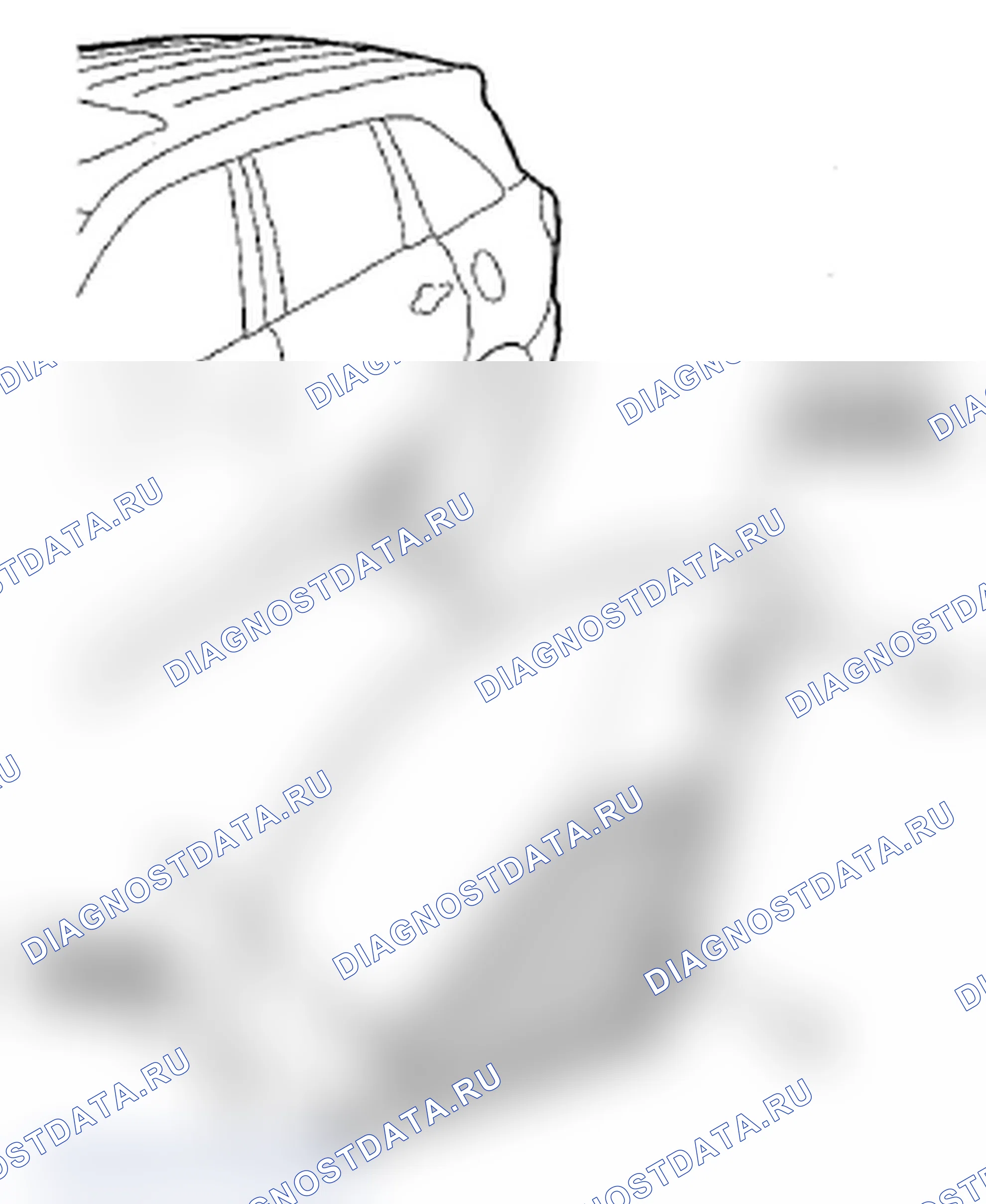 Рис. 23: Замена защитной ленты задней двери. Acura MDX II рестайлинг
