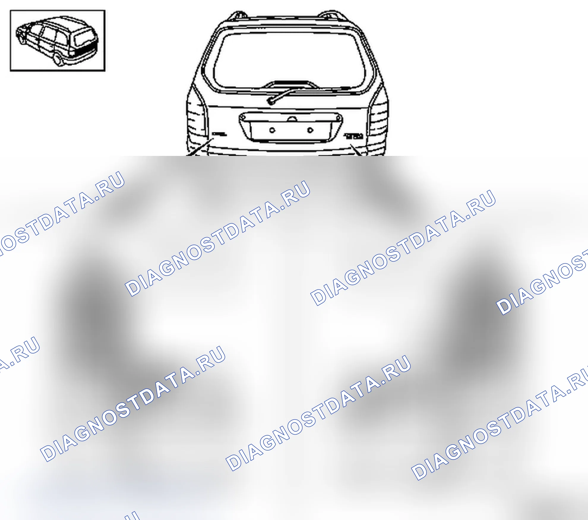 Надписи. Opel Zafira A рестайлинг